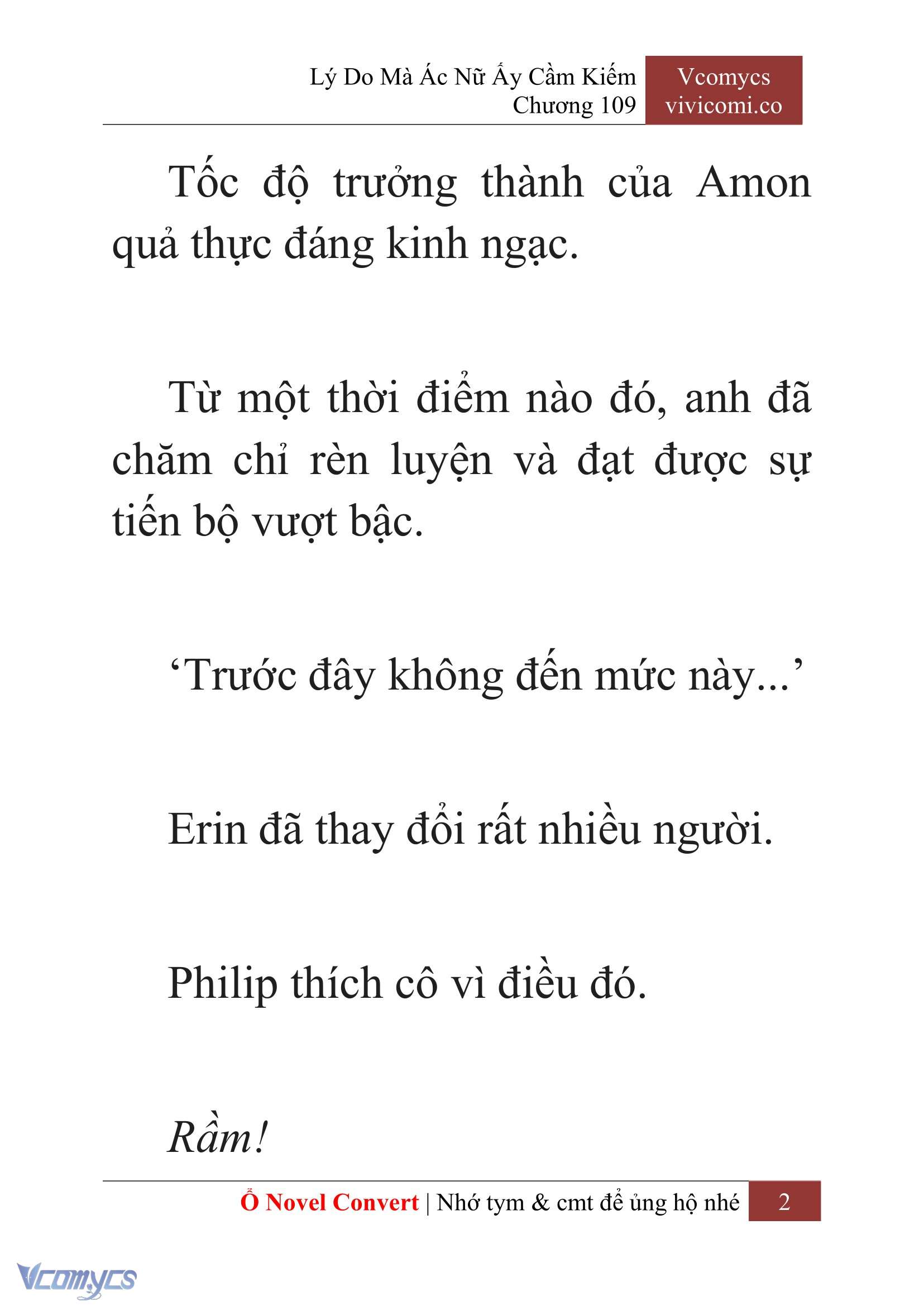 [Novel] Lý Do Mà Ác Nữ Ấy Cầm Kiếm Chap 109 - Trang 2