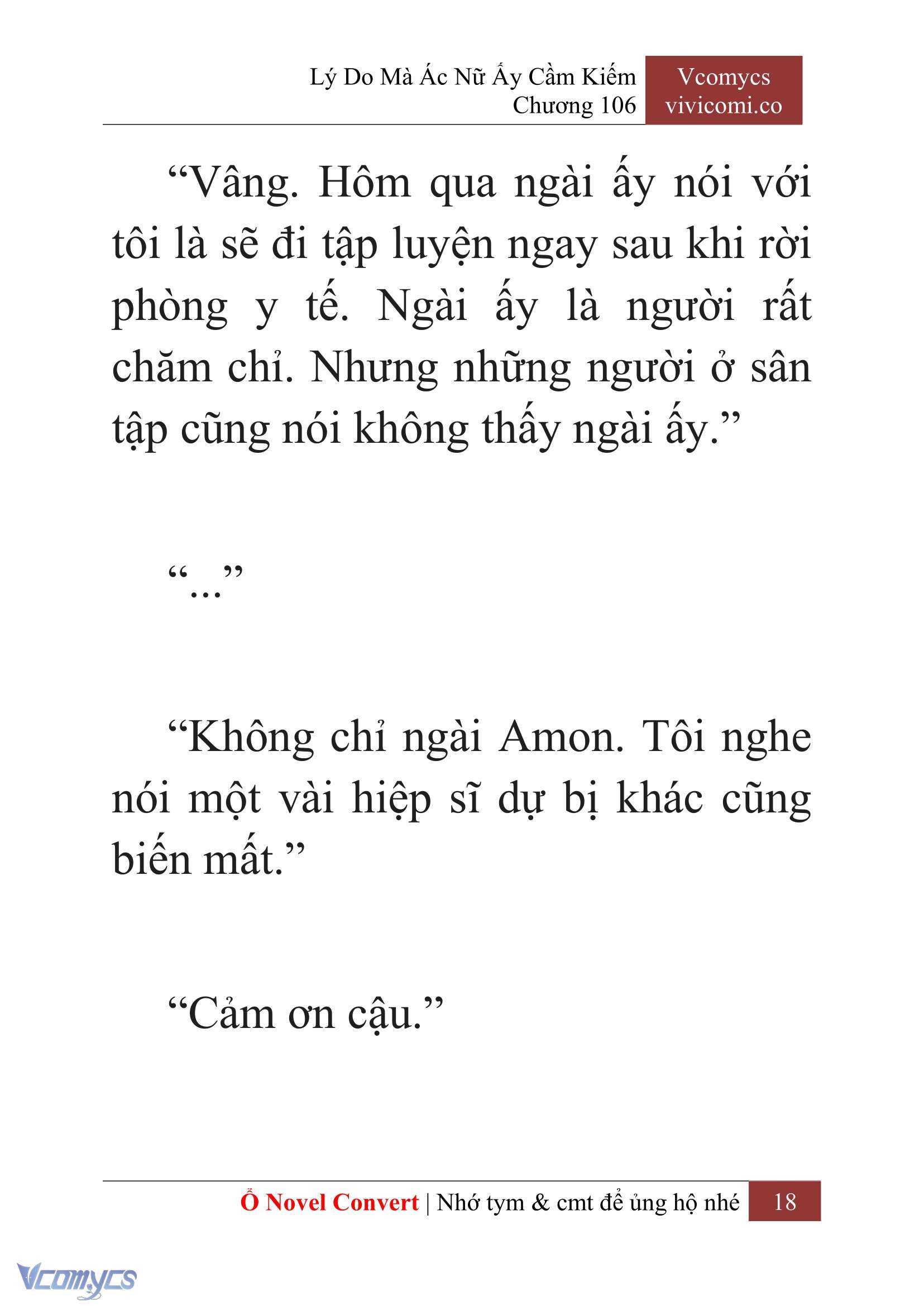 [Novel] Lý Do Mà Ác Nữ Ấy Cầm Kiếm Chap 106 - Trang 2