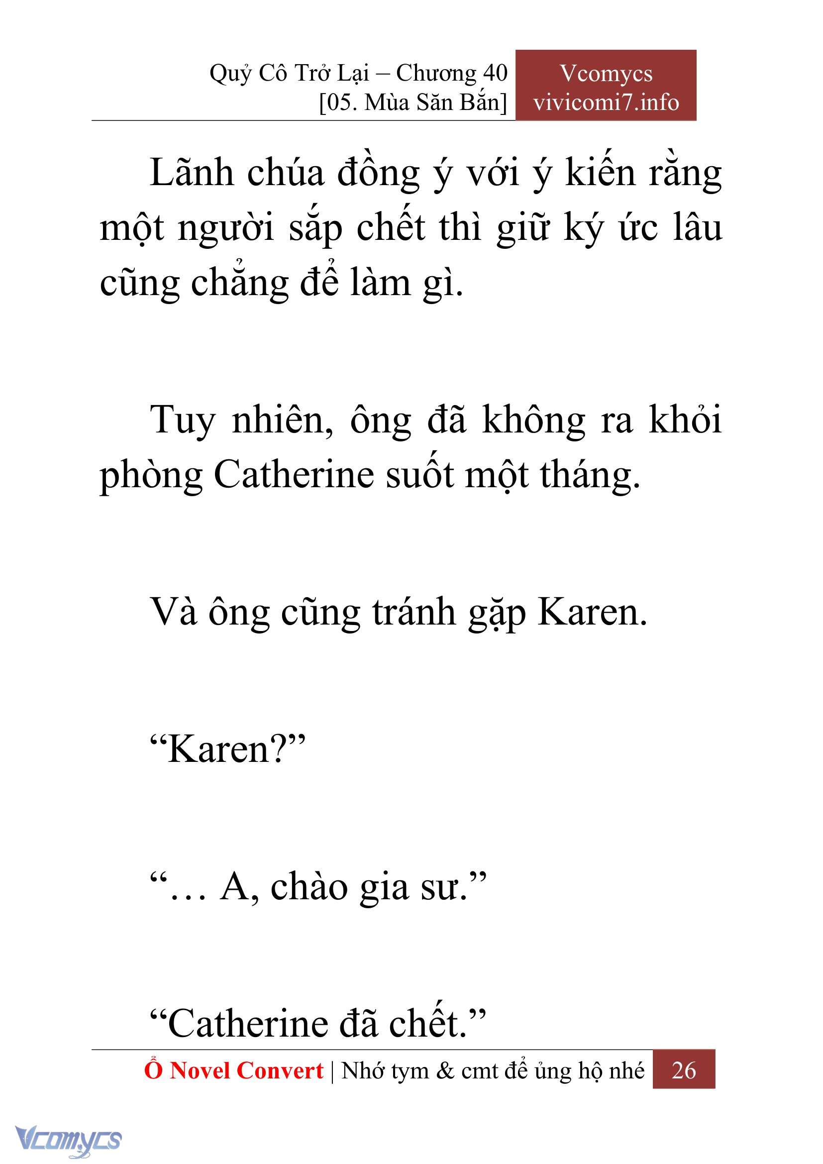 [Novel] Quý Cô Trở Lại Chap 40 - Trang 2