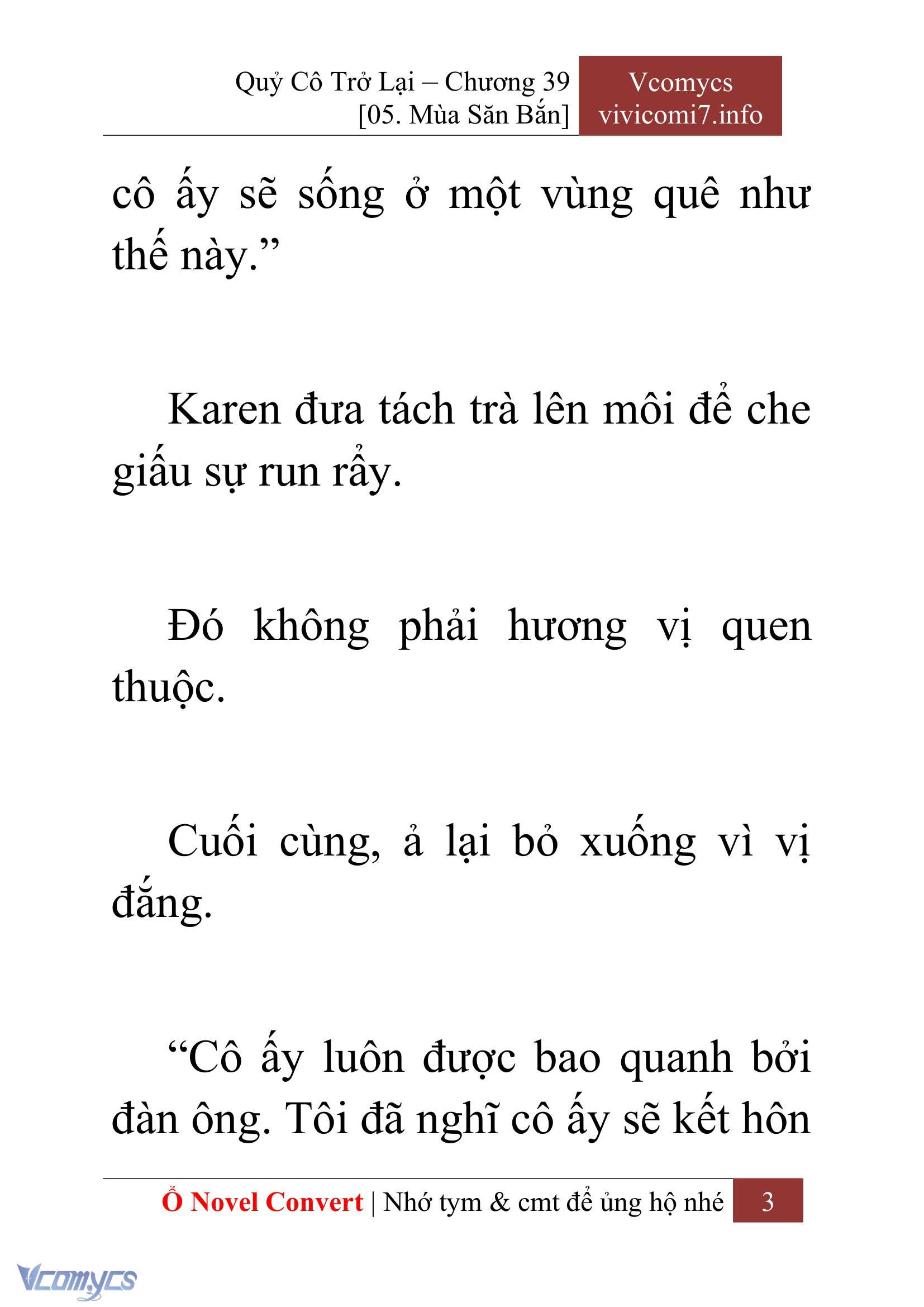 [Novel] Quý Cô Trở Lại Chap 39 - Trang 2