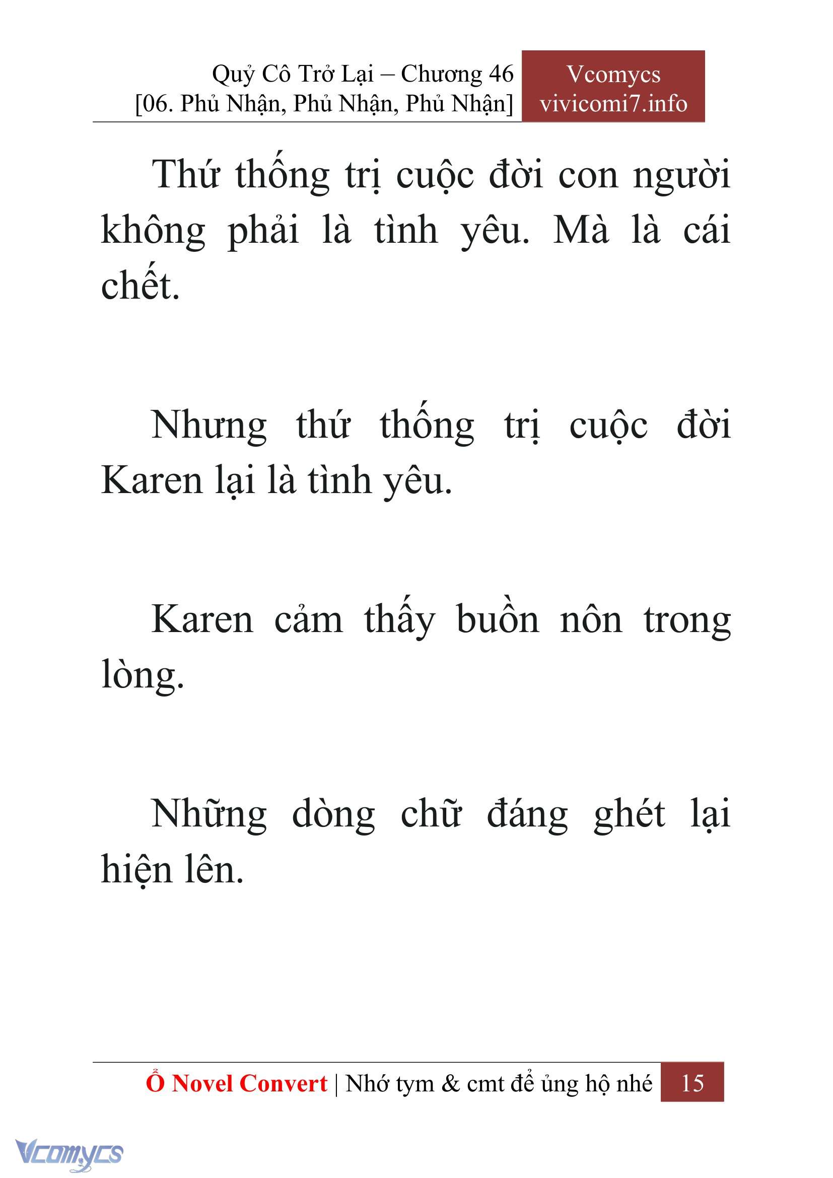 [Novel] Quý Cô Trở Lại Chap 46 - Trang 2
