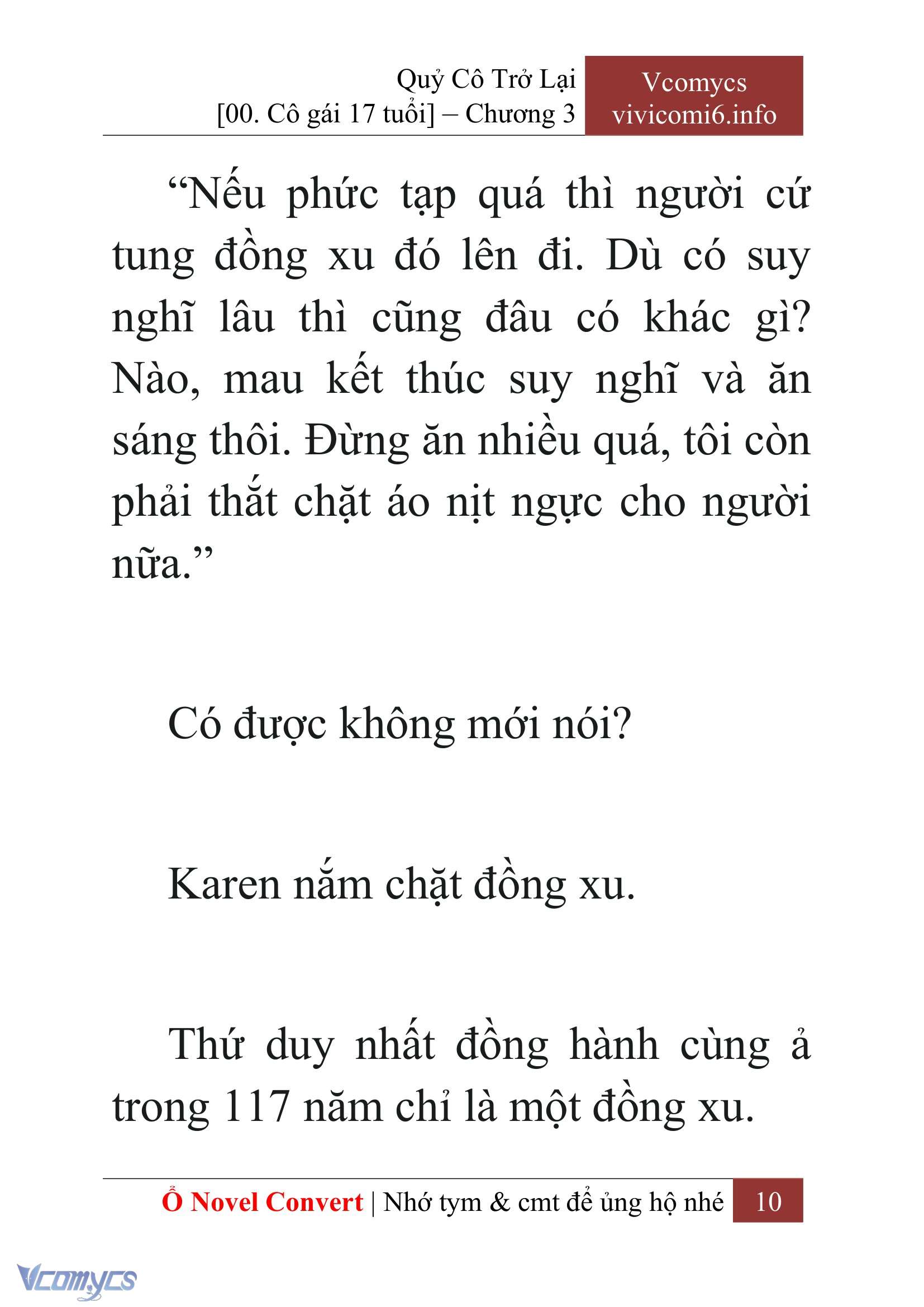 [Novel] Quý Cô Trở Lại Chap 3 - Trang 2
