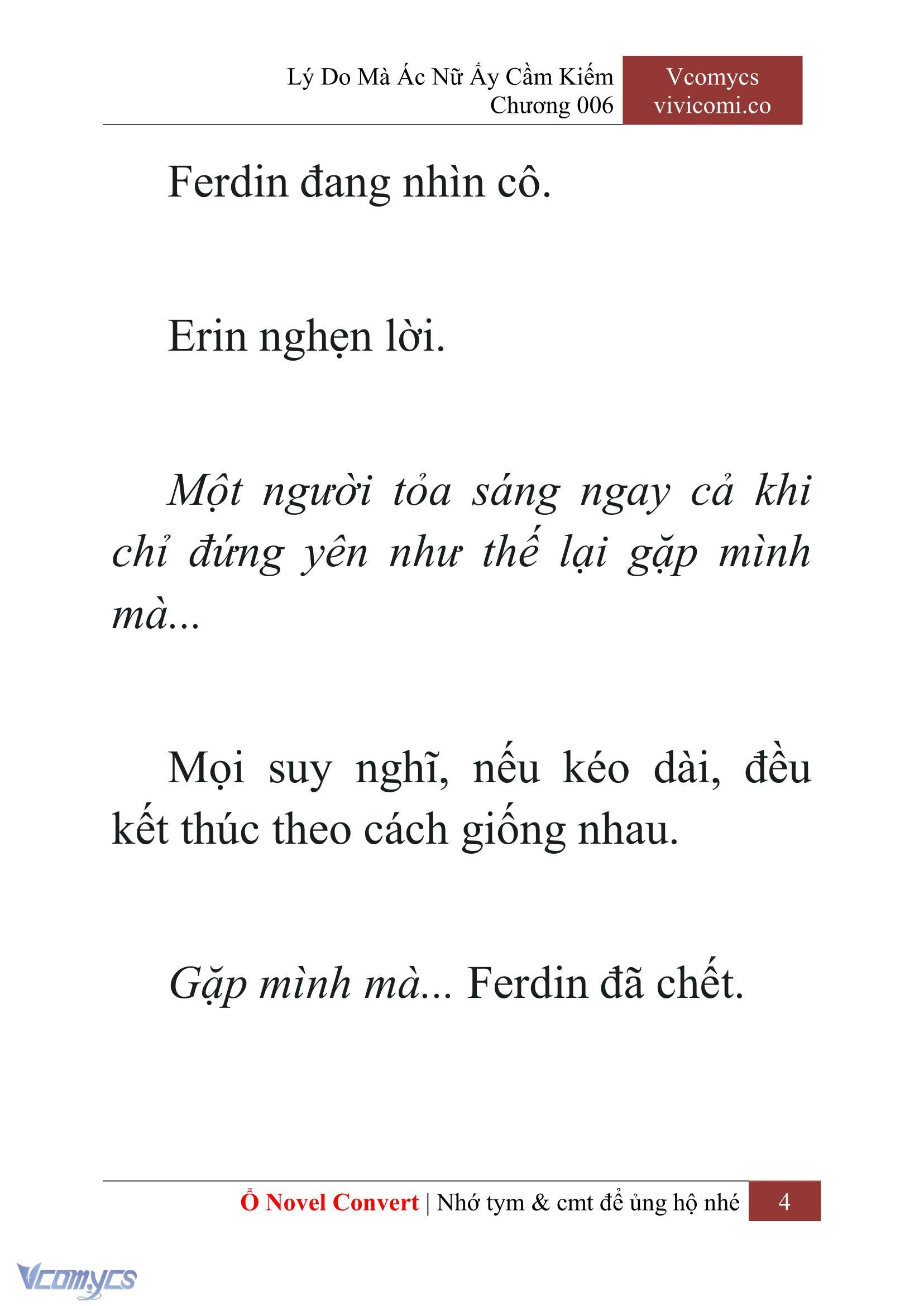 [Novel] Lý Do Mà Ác Nữ Ấy Cầm Kiếm Chap 6 - Trang 2