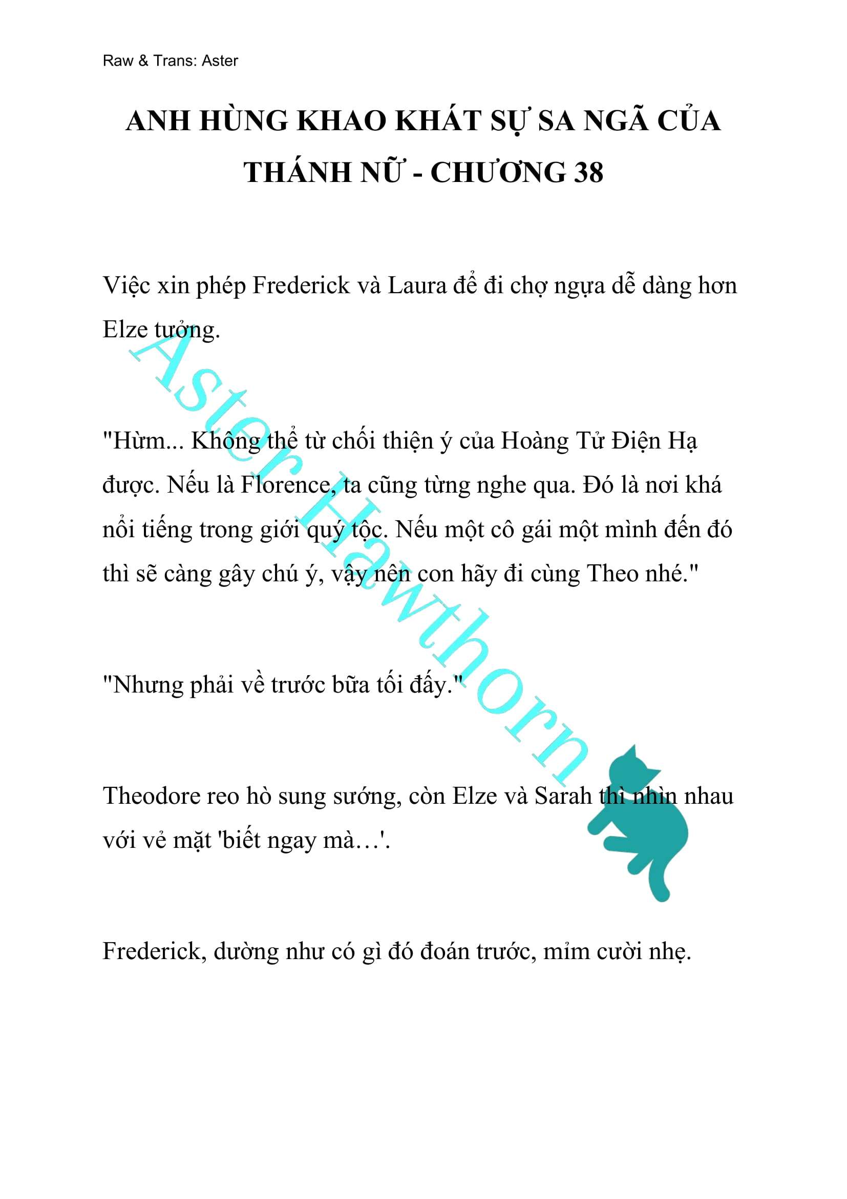 [NOVEL] Anh Hùng Khao Khát Sự Sa Ngã Của Thánh Nữ Chap 38 - Trang 2