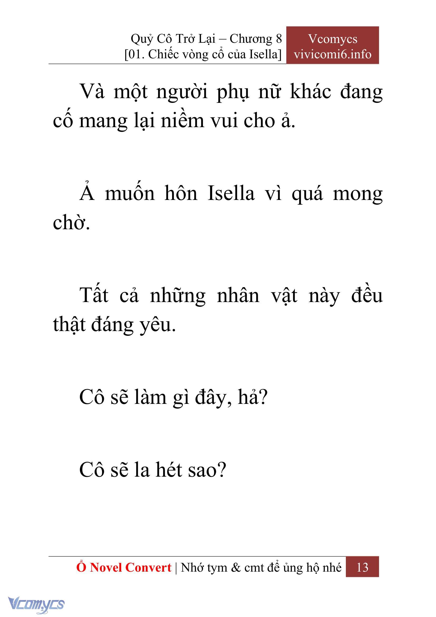 [Novel] Quý Cô Trở Lại Chap 8 - Trang 2