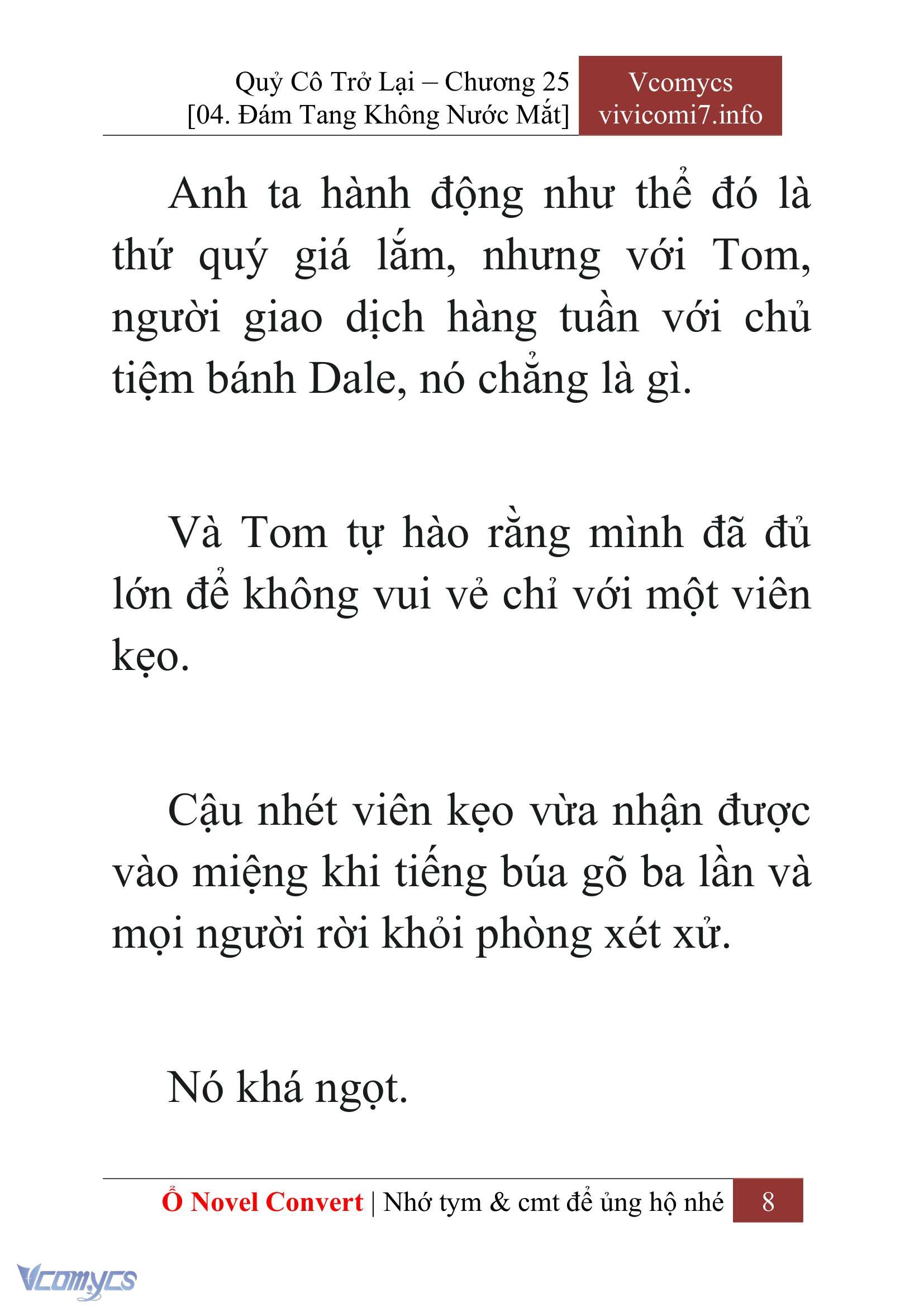 [Novel] Quý Cô Trở Lại Chap 25 - Trang 2