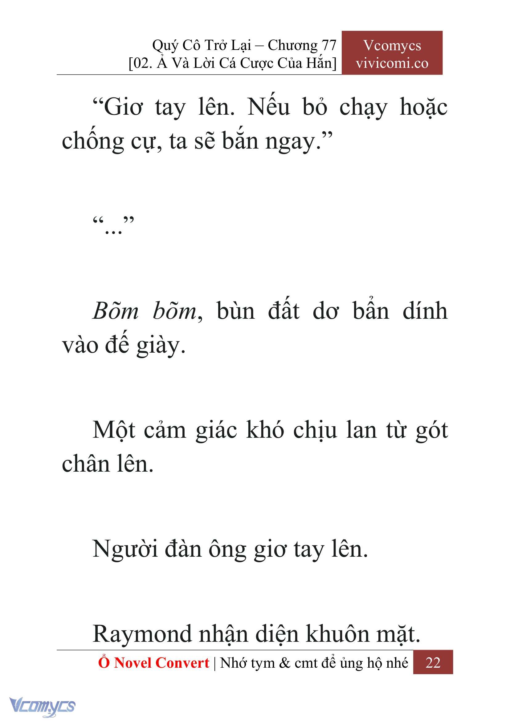 [Novel] Quý Cô Trở Lại Chap 77 - Next Chap 78