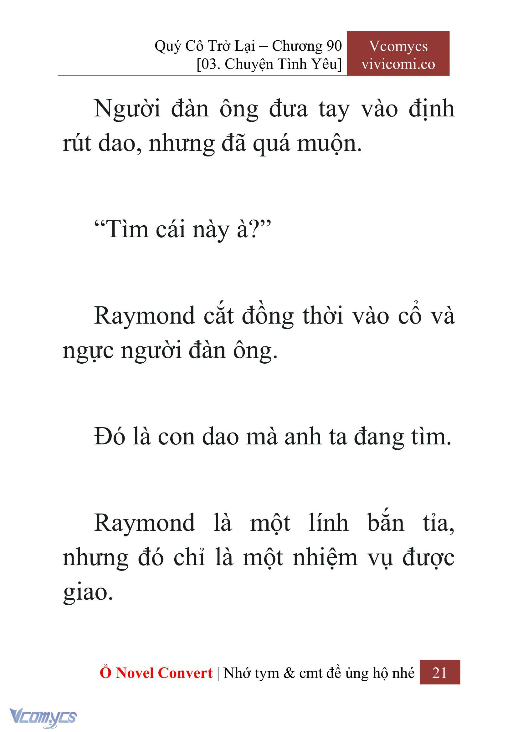 [Novel] Quý Cô Trở Lại Chap 90 - Trang 2