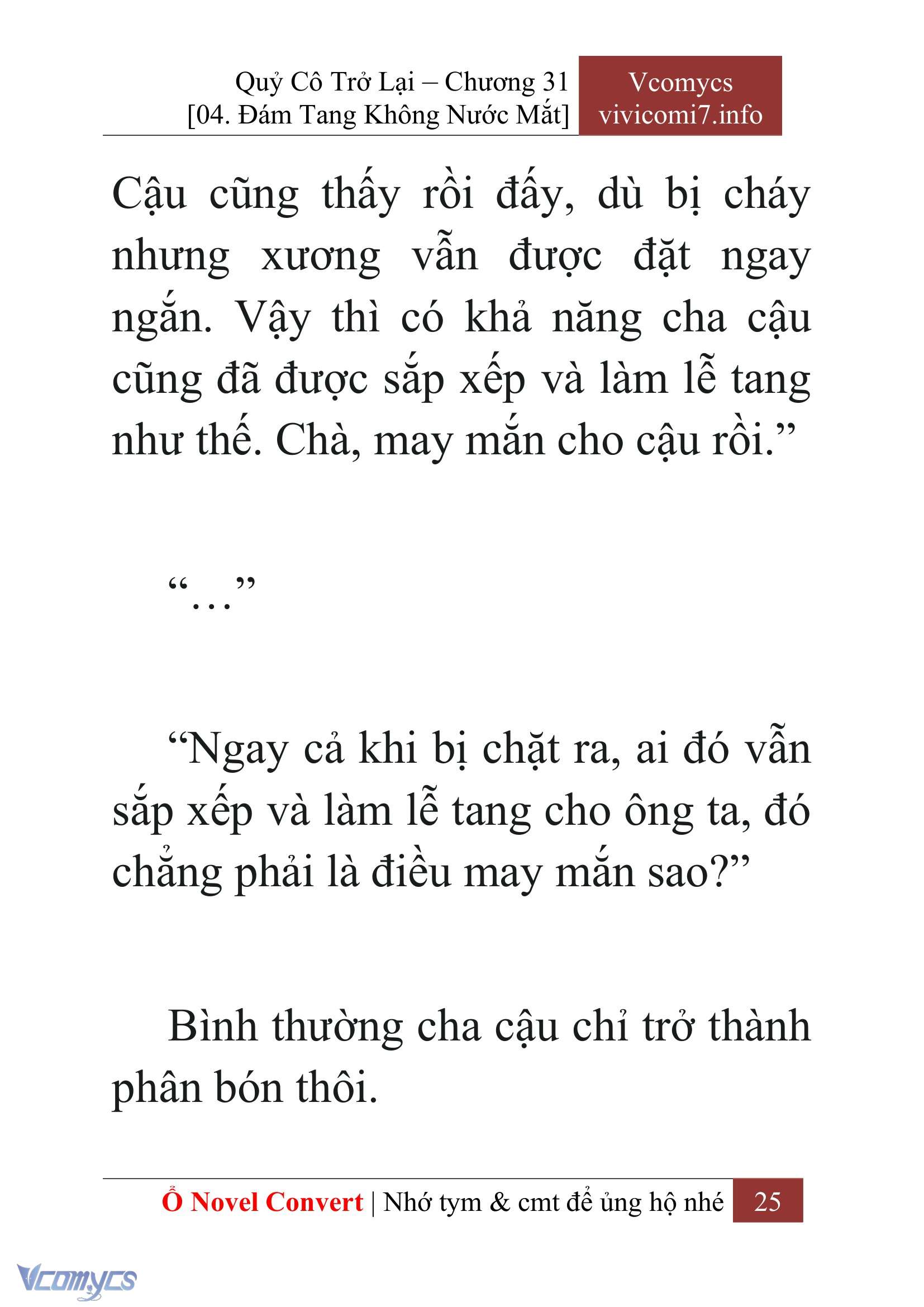 [Novel] Quý Cô Trở Lại Chap 31 - Trang 2