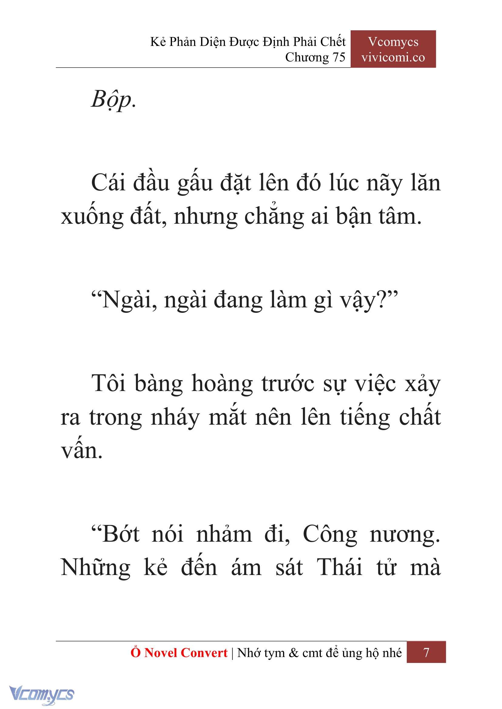 [Novel] Kẻ Phản Diện Được Định Phải Chết Chap 75 - Trang 2