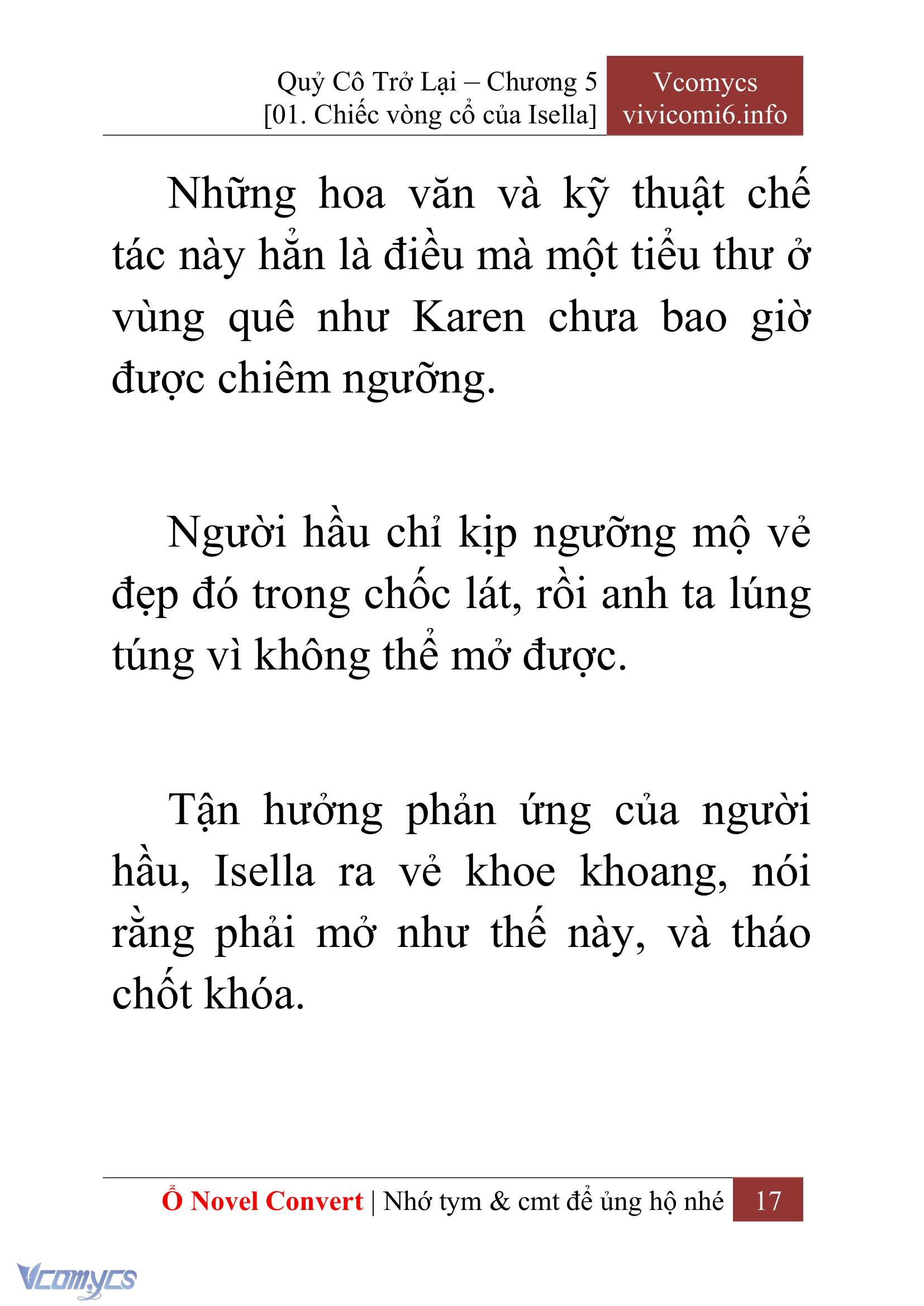 [Novel] Quý Cô Trở Lại Chap 5 - Trang 2