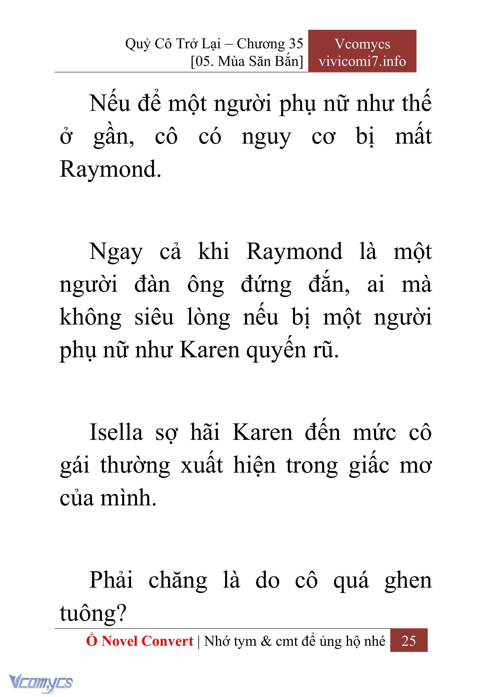 [Novel] Quý Cô Trở Lại Chap 35 - Trang 2