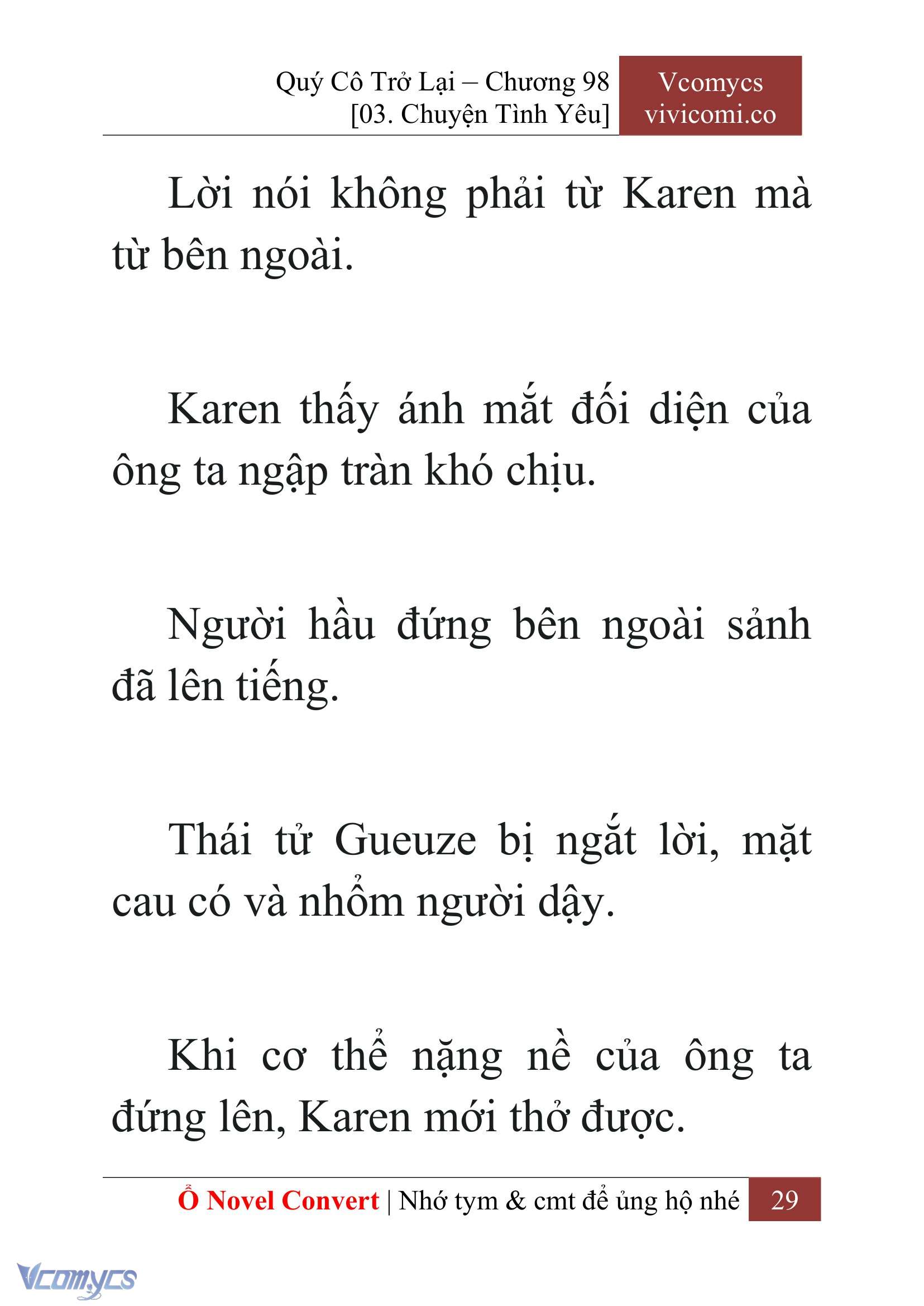 [Novel] Quý Cô Trở Lại Chap 98 - Trang 2