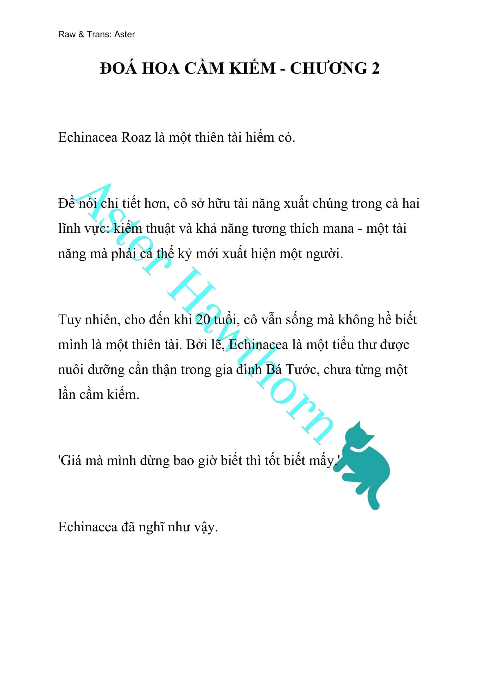 [NOVEL] Đóa Hoa Cầm Kiếm Chap 2 - Trang 2