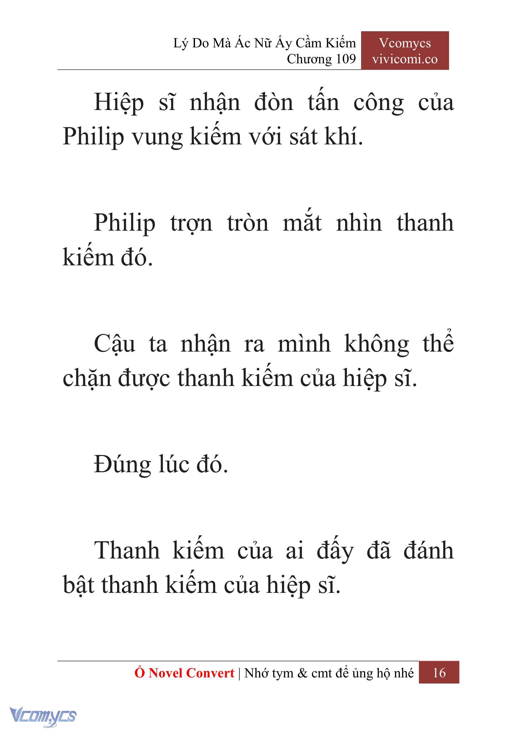 [Novel] Lý Do Mà Ác Nữ Ấy Cầm Kiếm Chap 109 - Trang 2