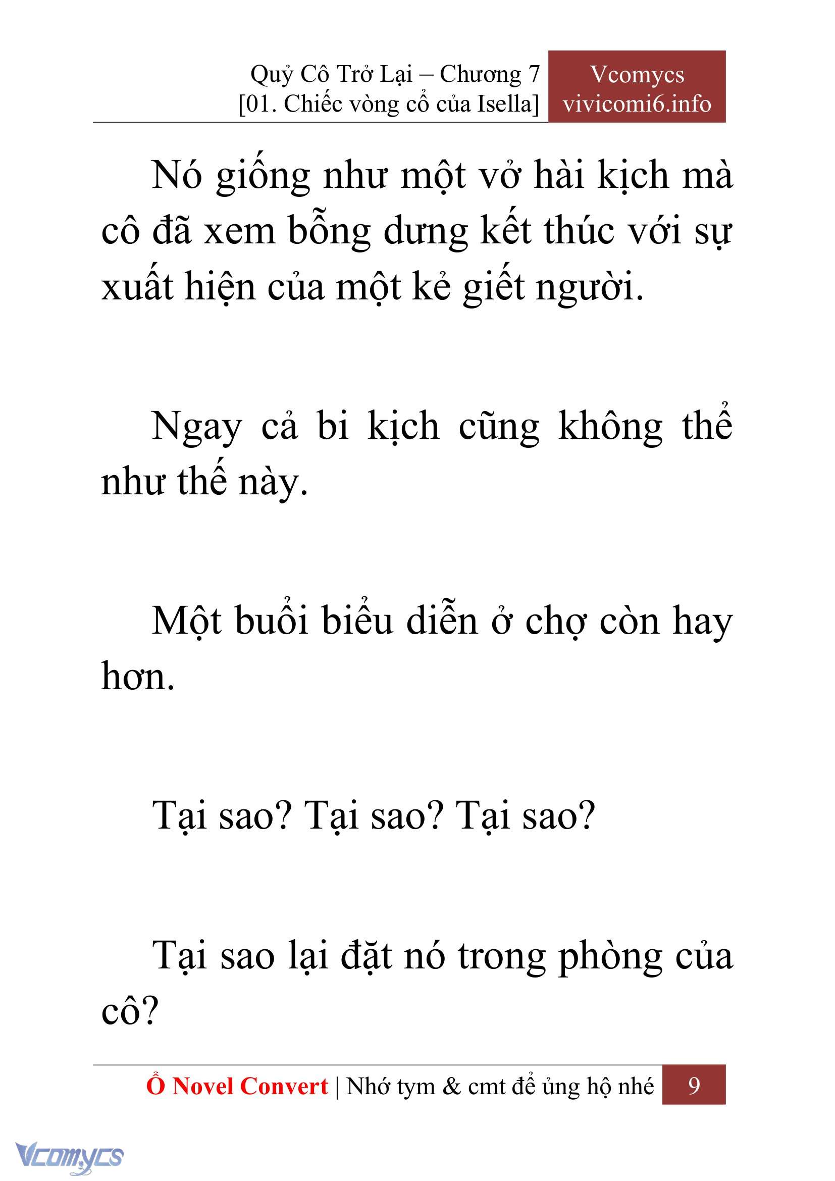 [Novel] Quý Cô Trở Lại Chap 7 - Trang 2