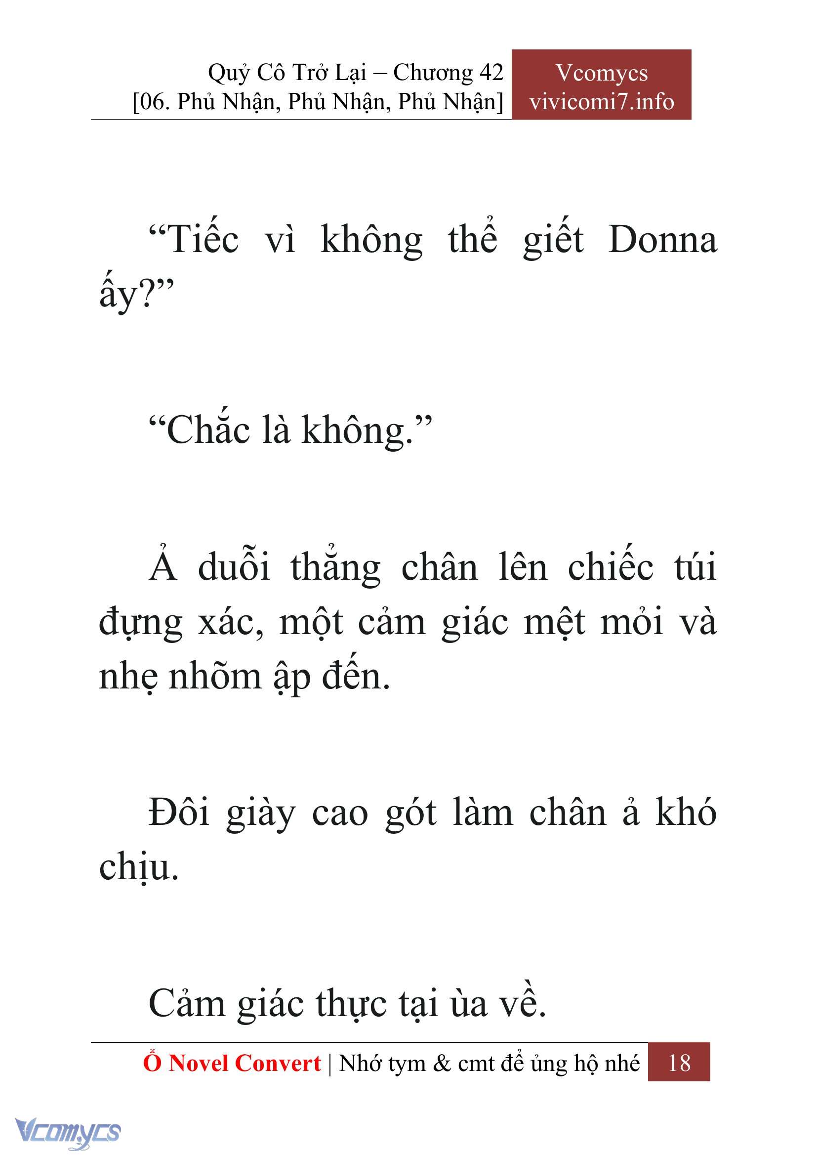 [Novel] Quý Cô Trở Lại Chap 42 - Trang 2