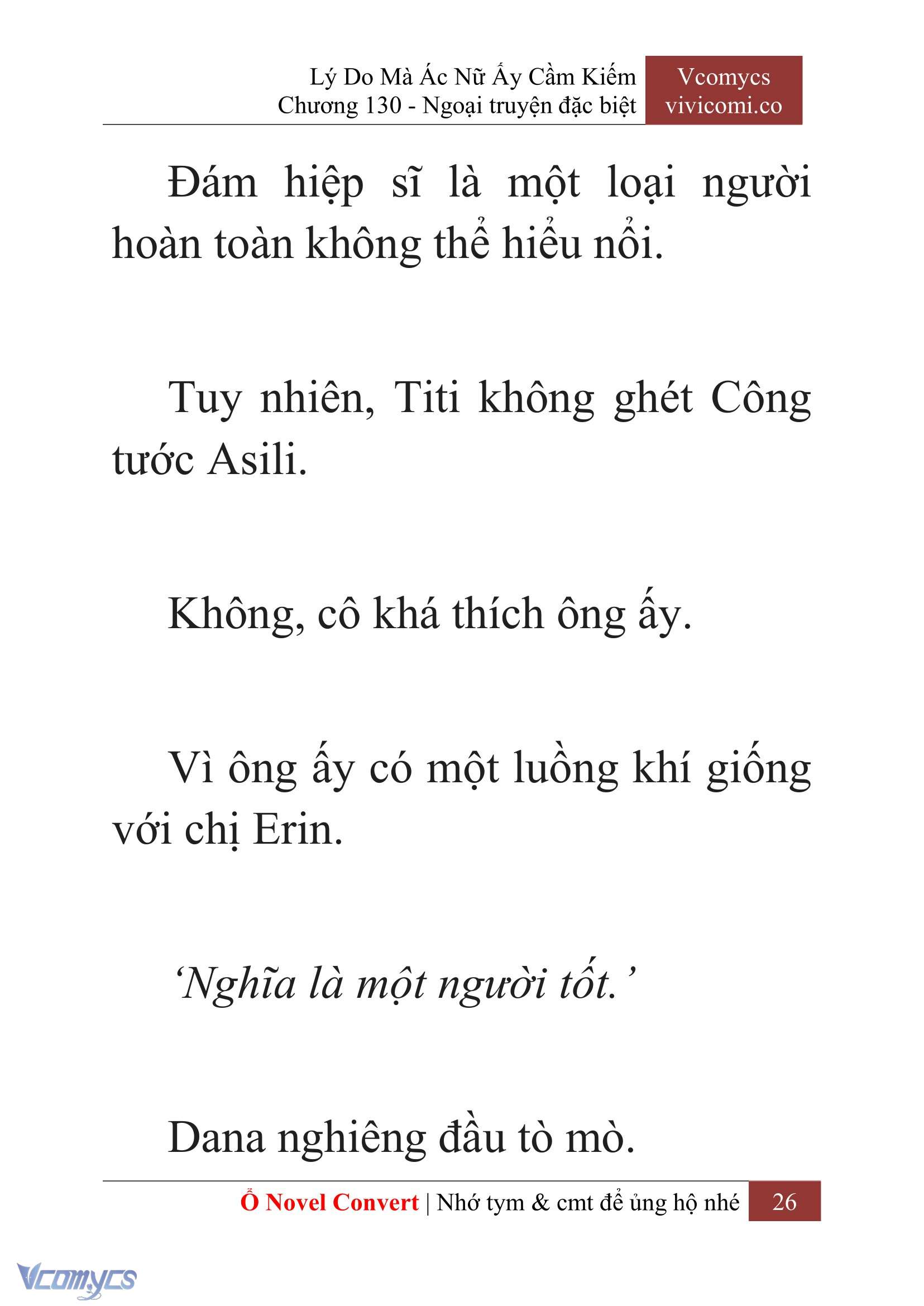 [Novel] Lý Do Mà Ác Nữ Ấy Cầm Kiếm Chap 130 - Next Chap 131
