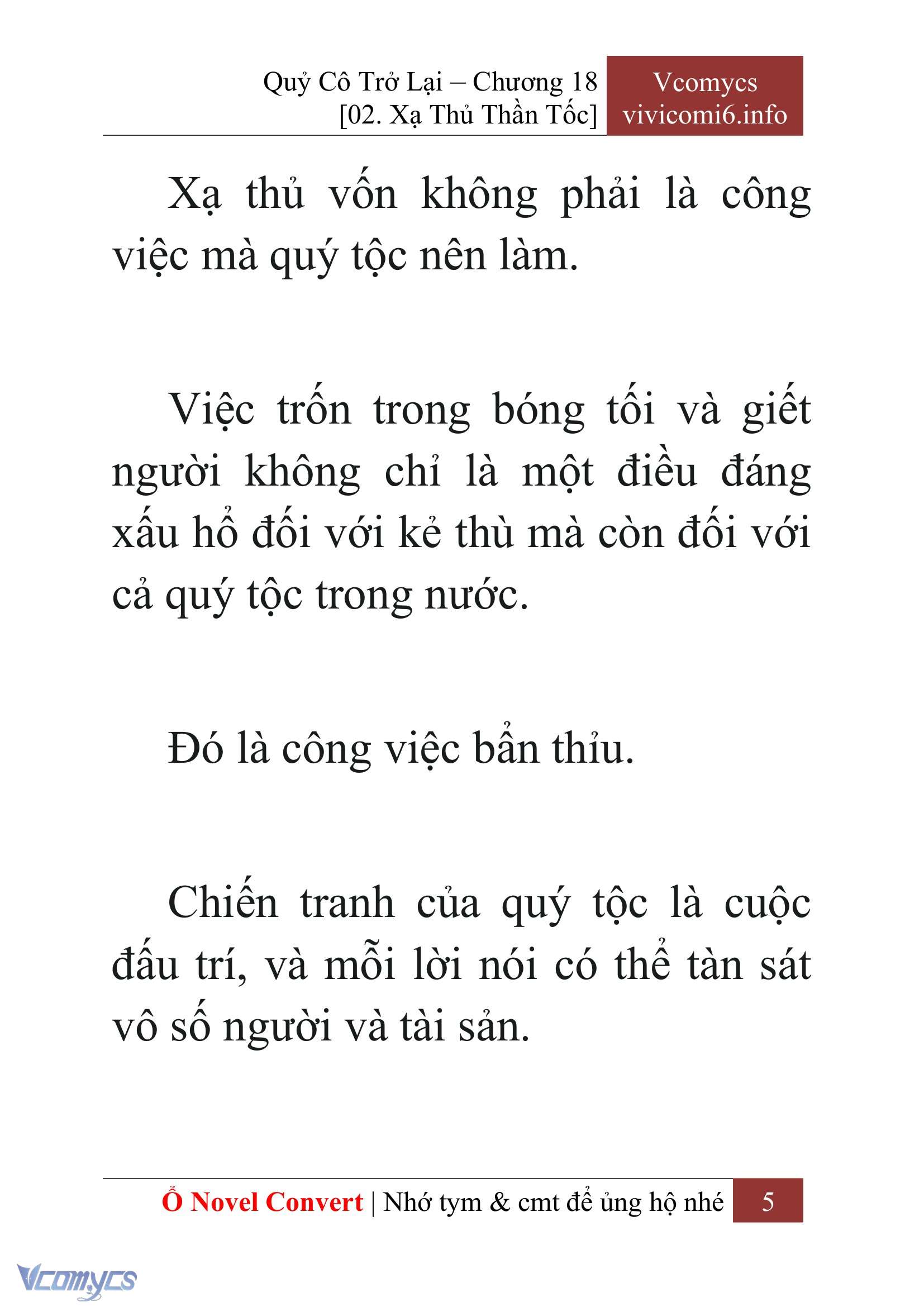 [Novel] Quý Cô Trở Lại Chap 18 - Trang 2