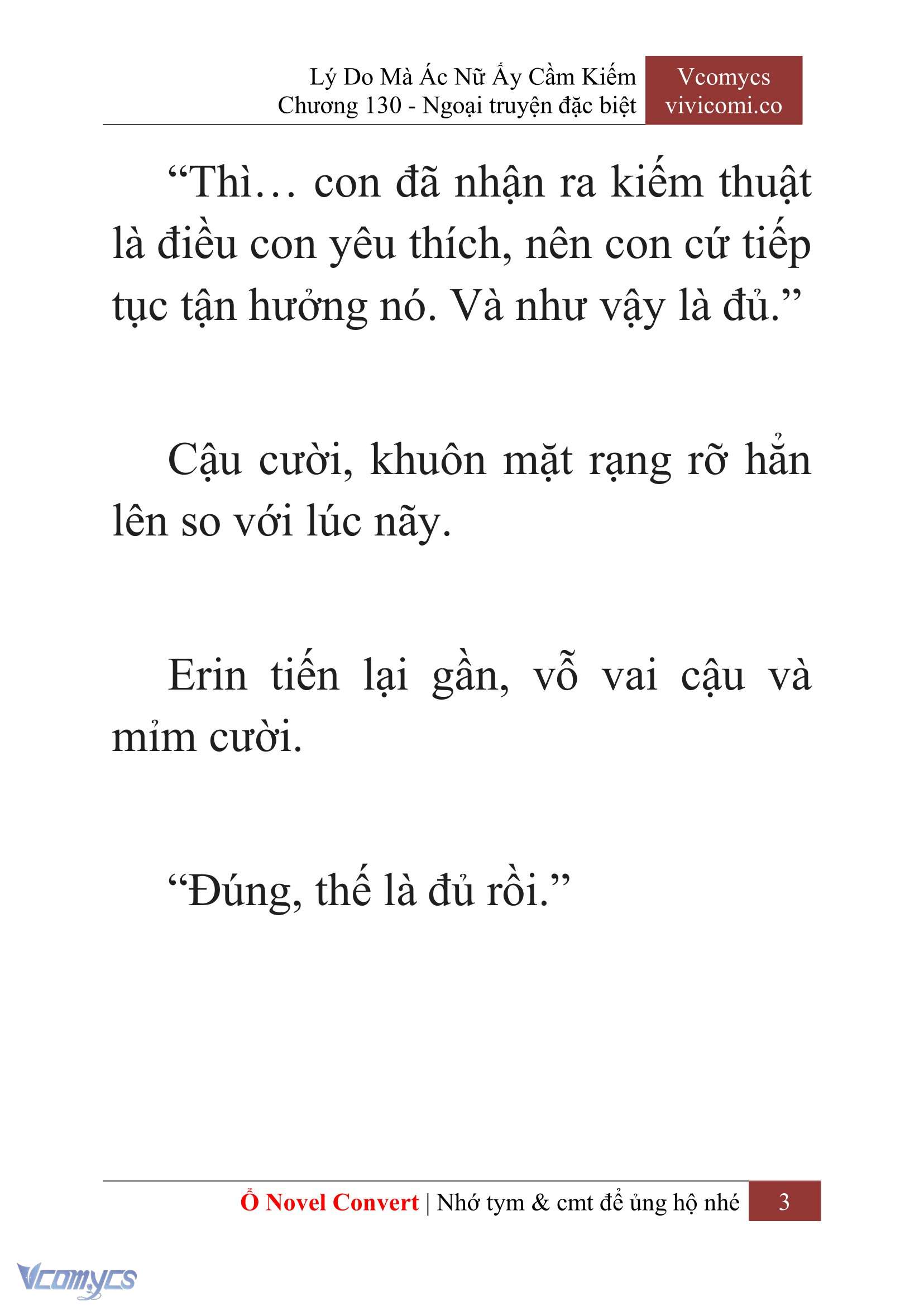 [Novel] Lý Do Mà Ác Nữ Ấy Cầm Kiếm Chap 130 - Next Chap 131
