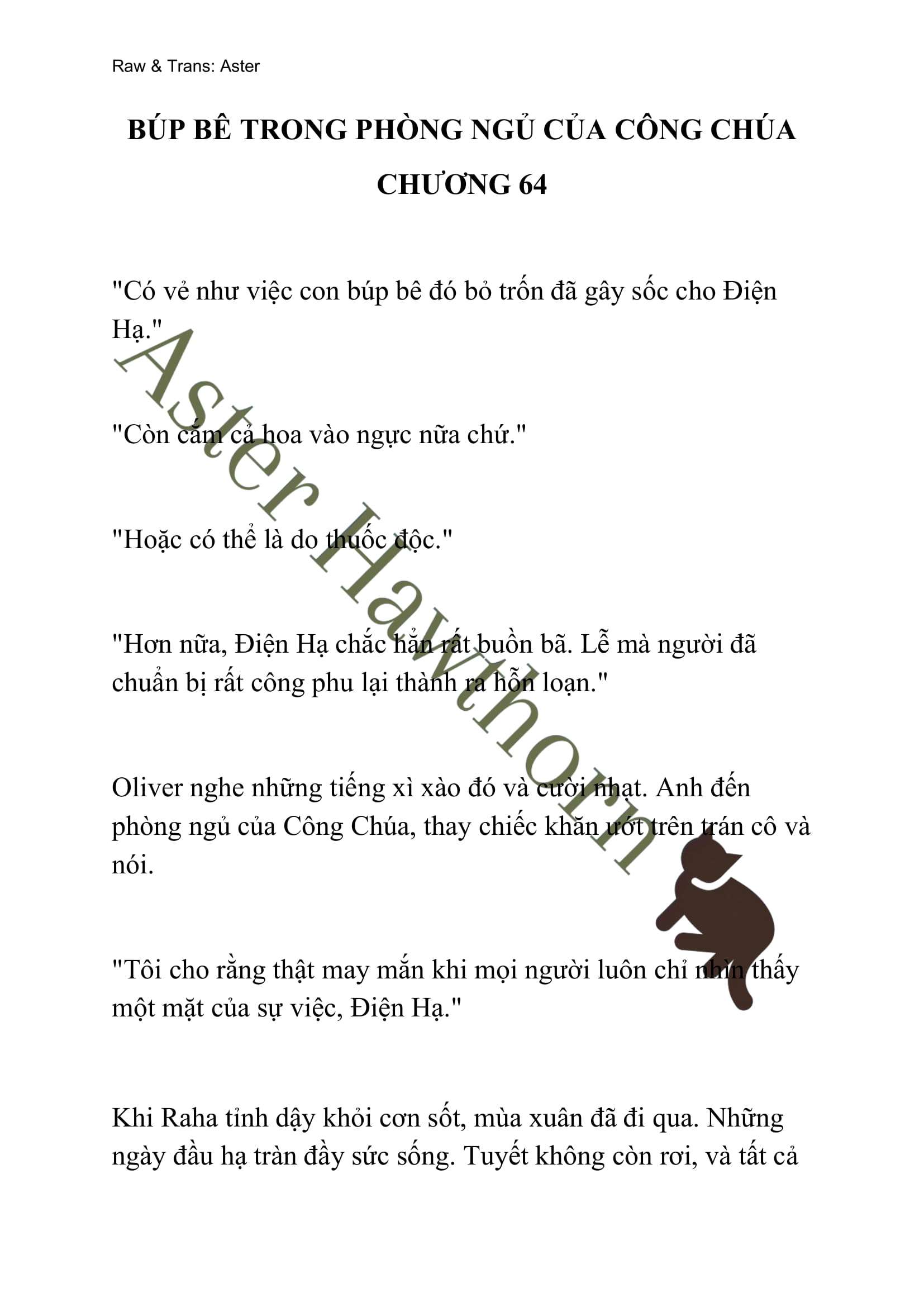 [NOVEL] Búp Bê Trong Phòng Ngủ Của Công Chúa Chap 64 - Next Chap 65