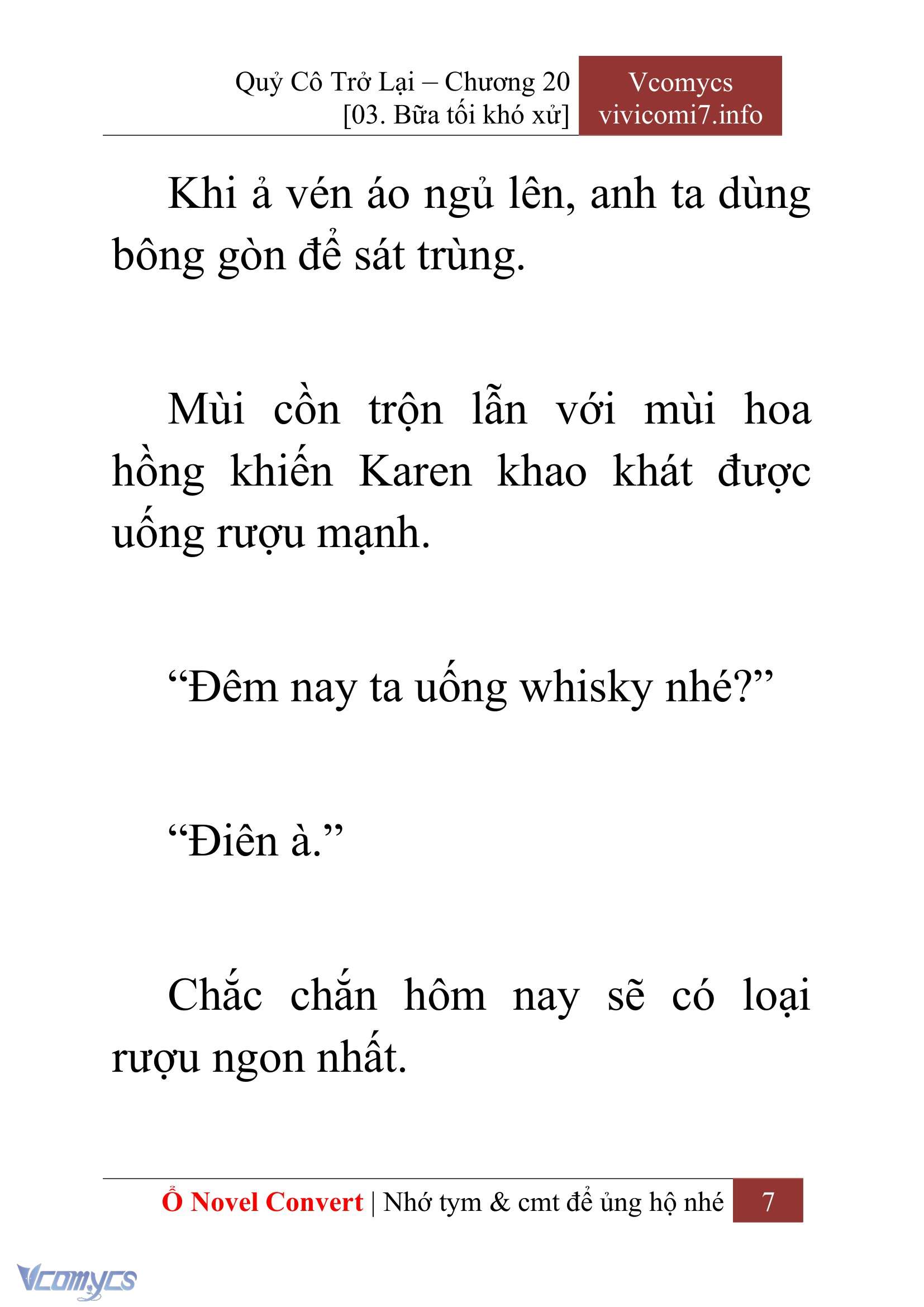 [Novel] Quý Cô Trở Lại Chap 20 - Trang 2