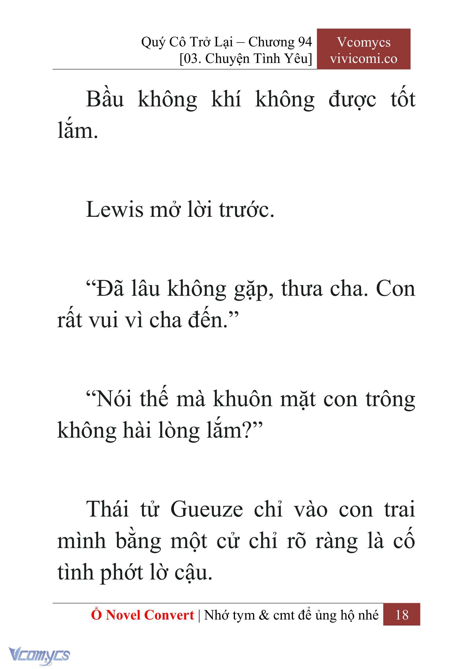 [Novel] Quý Cô Trở Lại Chap 94 - Trang 2