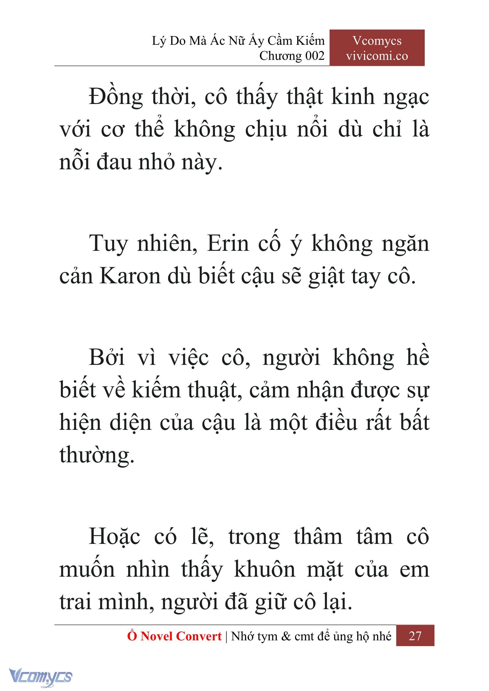 [Novel] Lý Do Mà Ác Nữ Ấy Cầm Kiếm Chap 2 - Trang 2