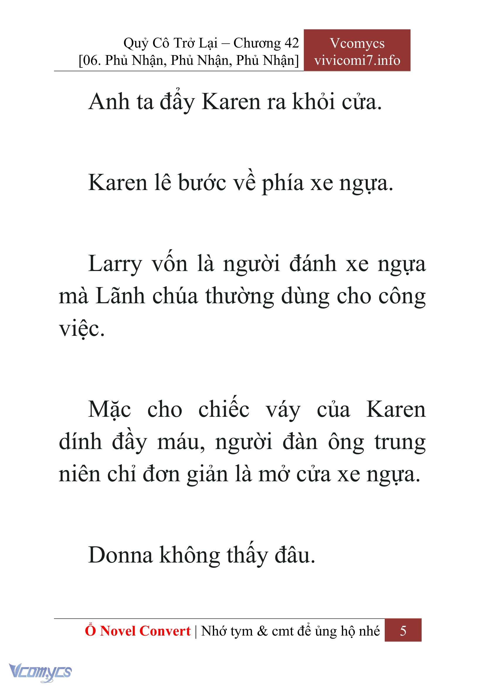 [Novel] Quý Cô Trở Lại Chap 42 - Trang 2