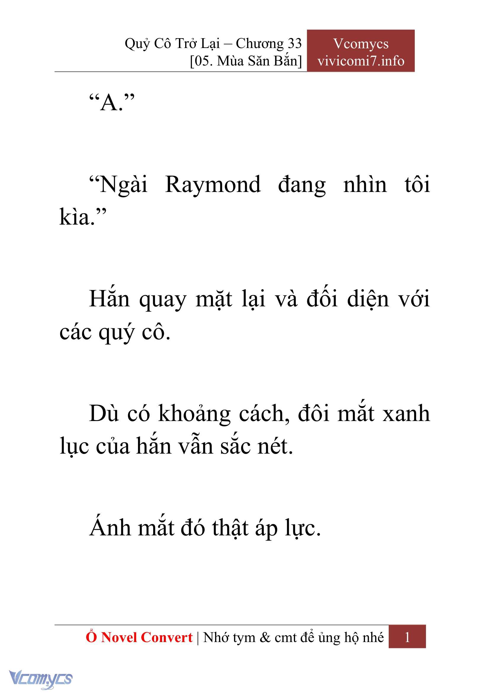 [Novel] Quý Cô Trở Lại Chap 33 - Trang 2