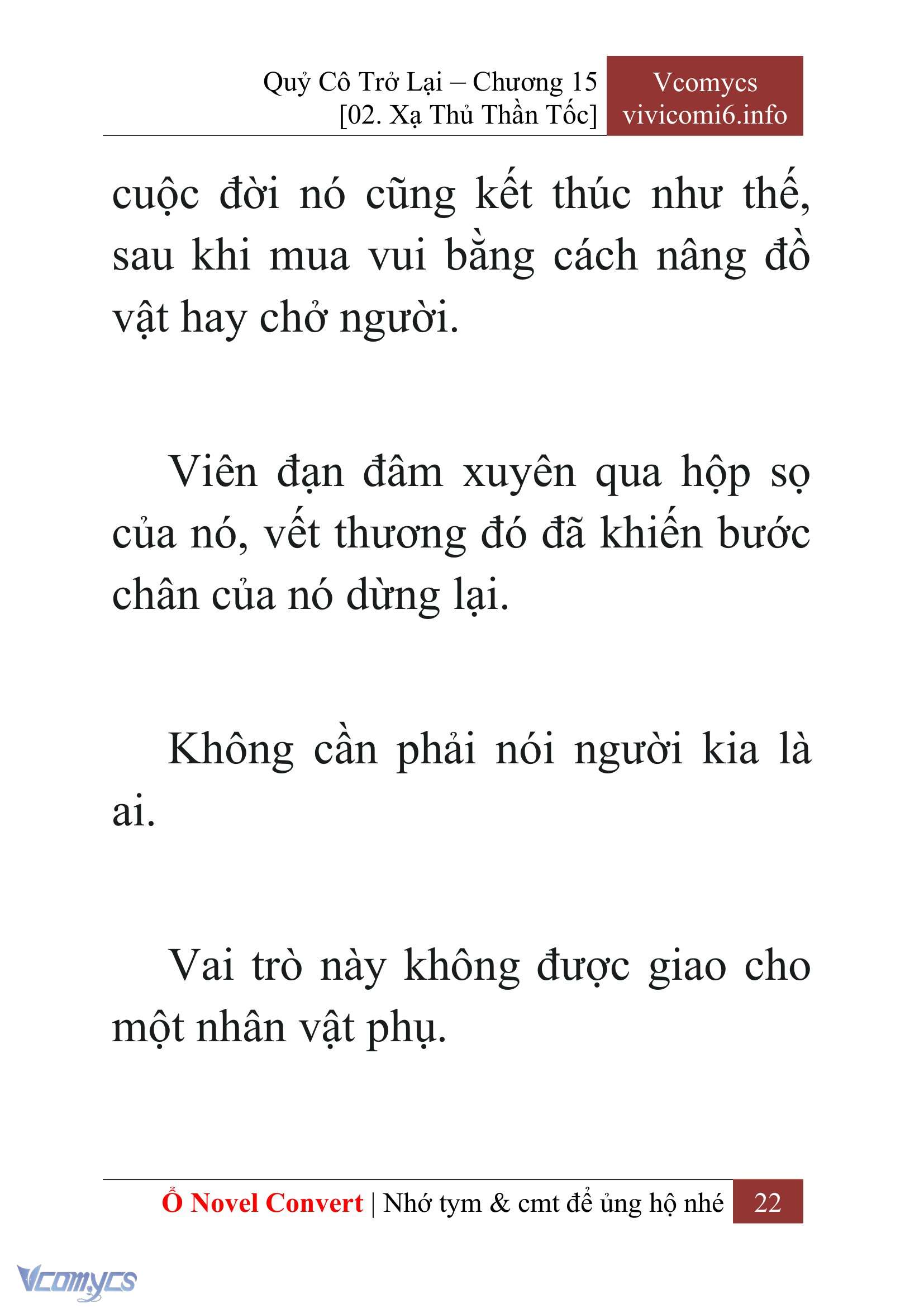 [Novel] Quý Cô Trở Lại Chap 15 - Trang 2