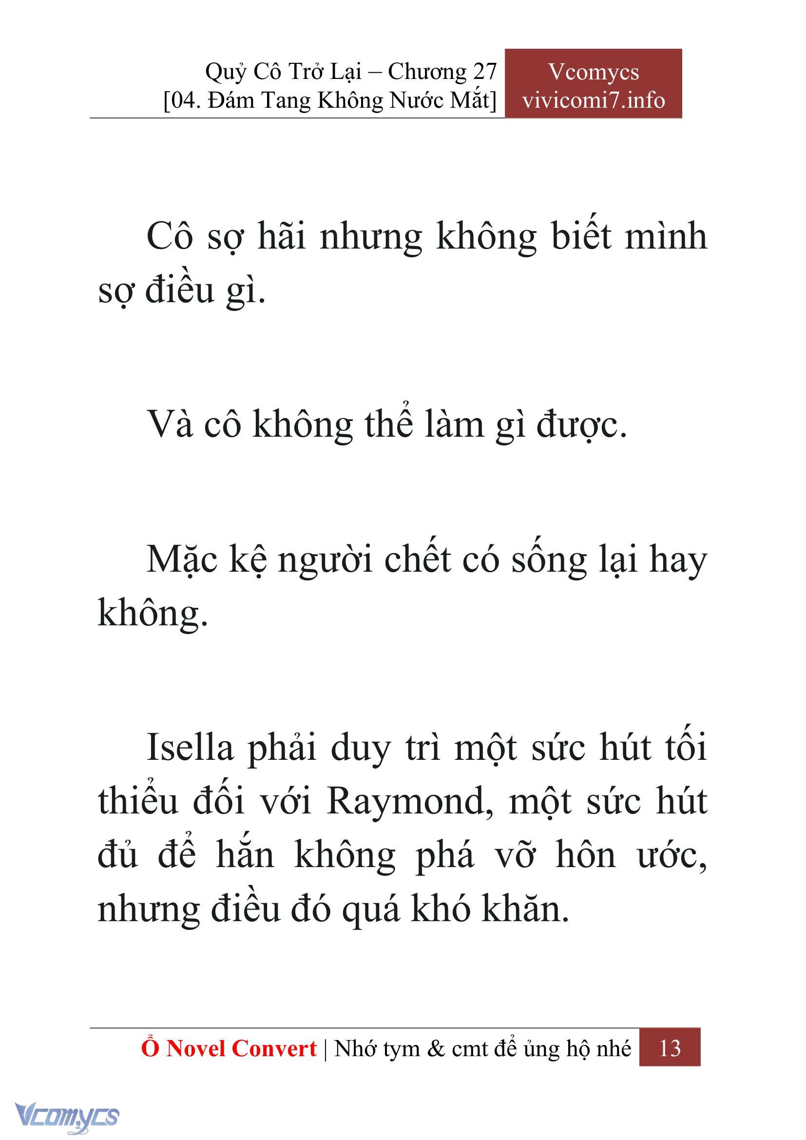 [Novel] Quý Cô Trở Lại Chap 27 - Trang 2