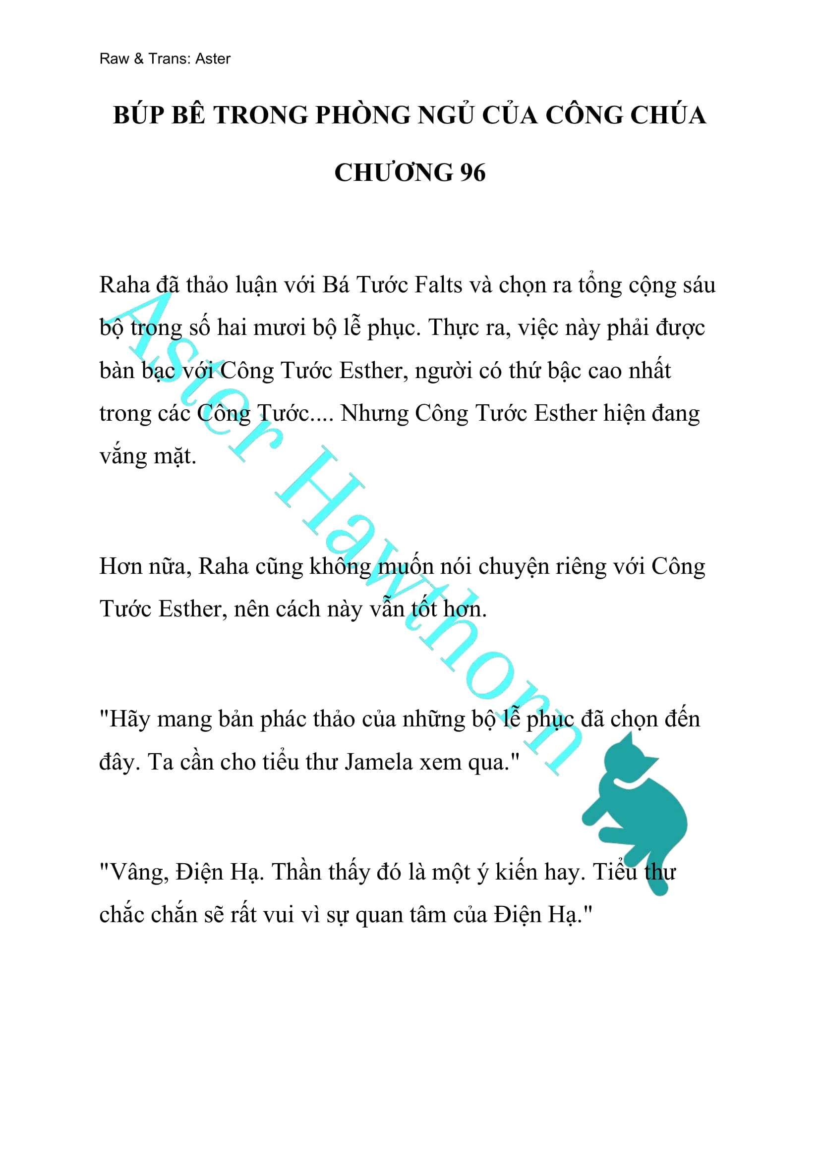 [NOVEL] Búp Bê Trong Phòng Ngủ Của Công Chúa Chap 96 - Next Chap 97