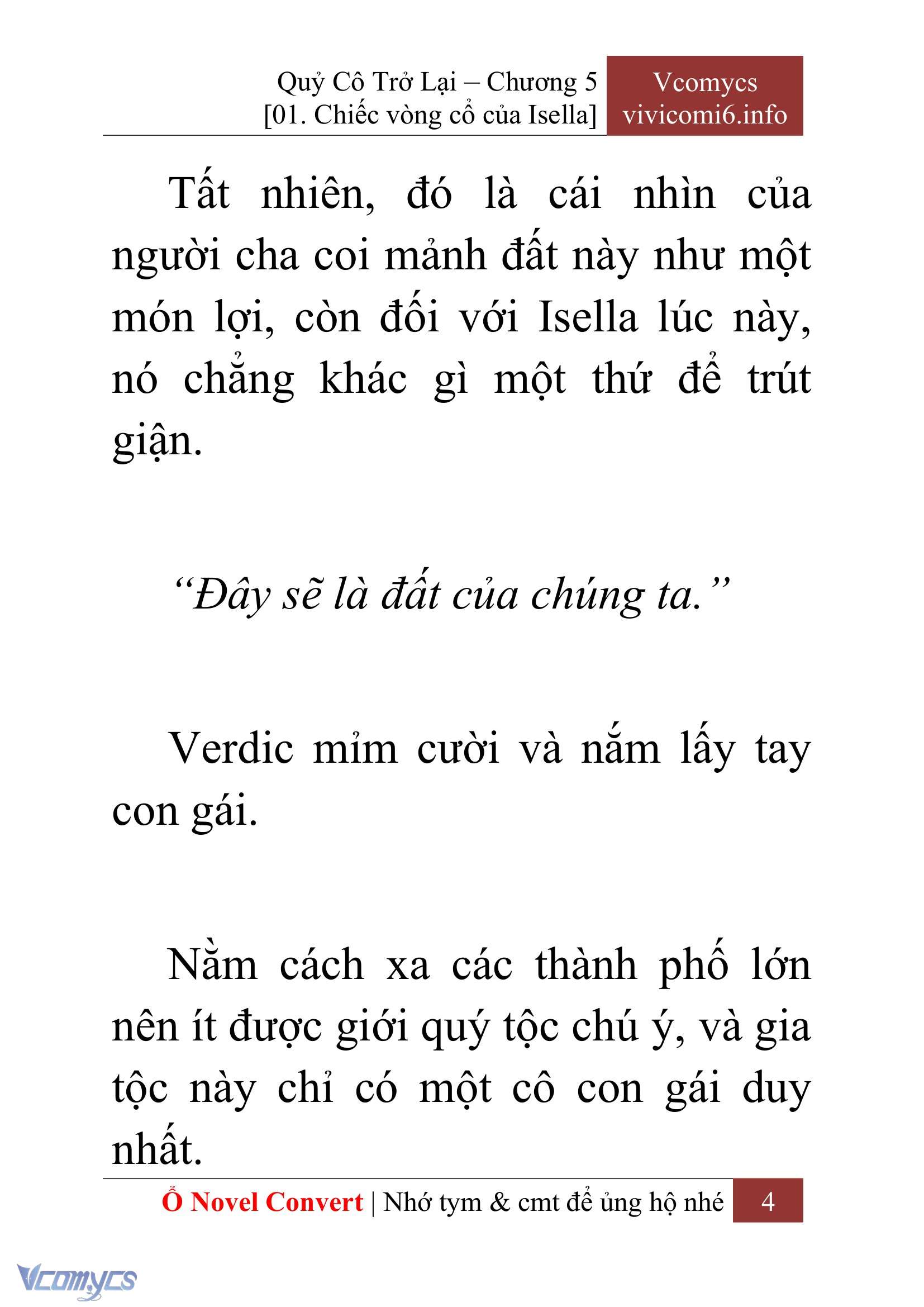 [Novel] Quý Cô Trở Lại Chap 5 - Trang 2