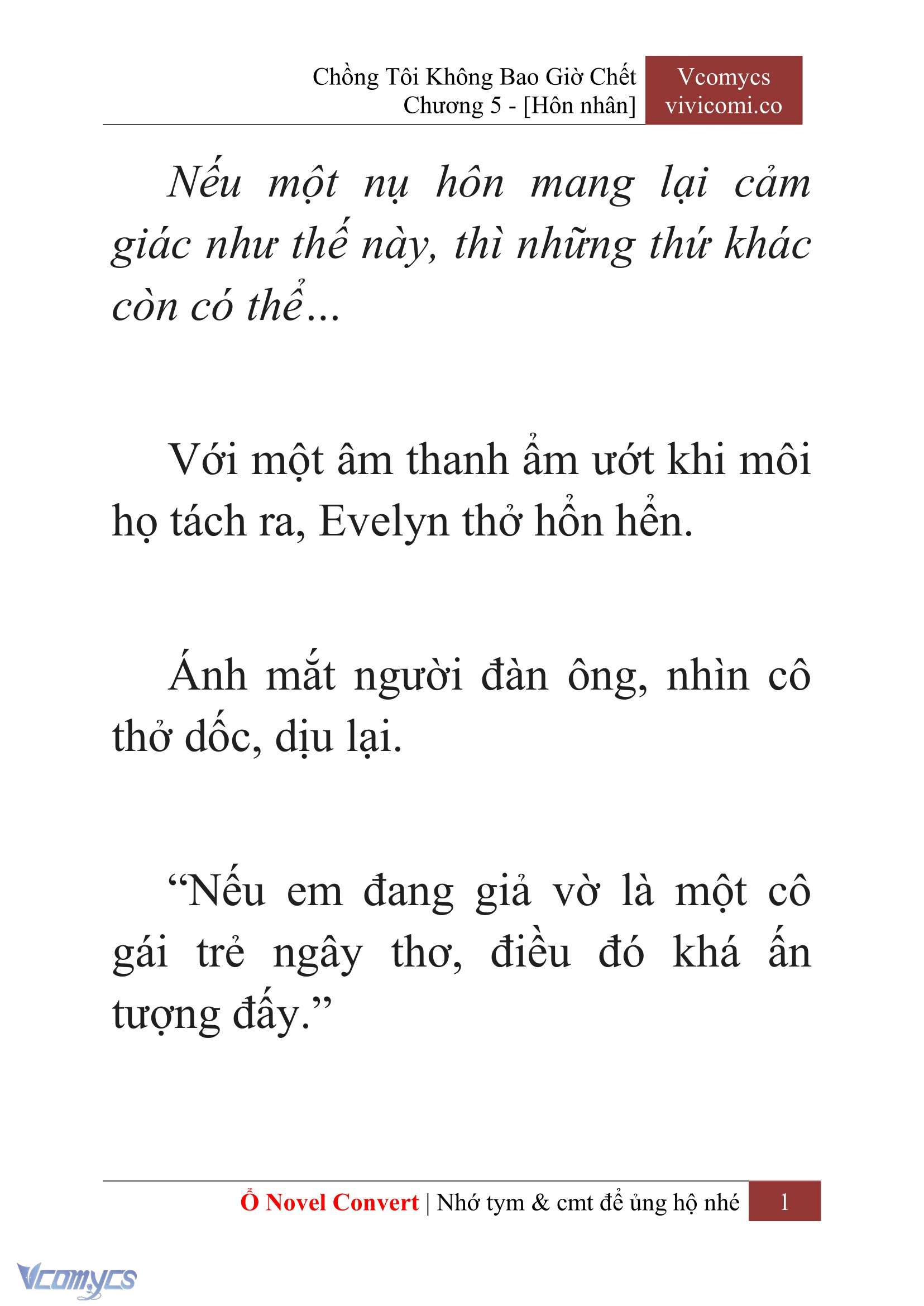 [Novel] Chồng Tôi Không Bao Giờ Chết Chap 5 - Trang 2