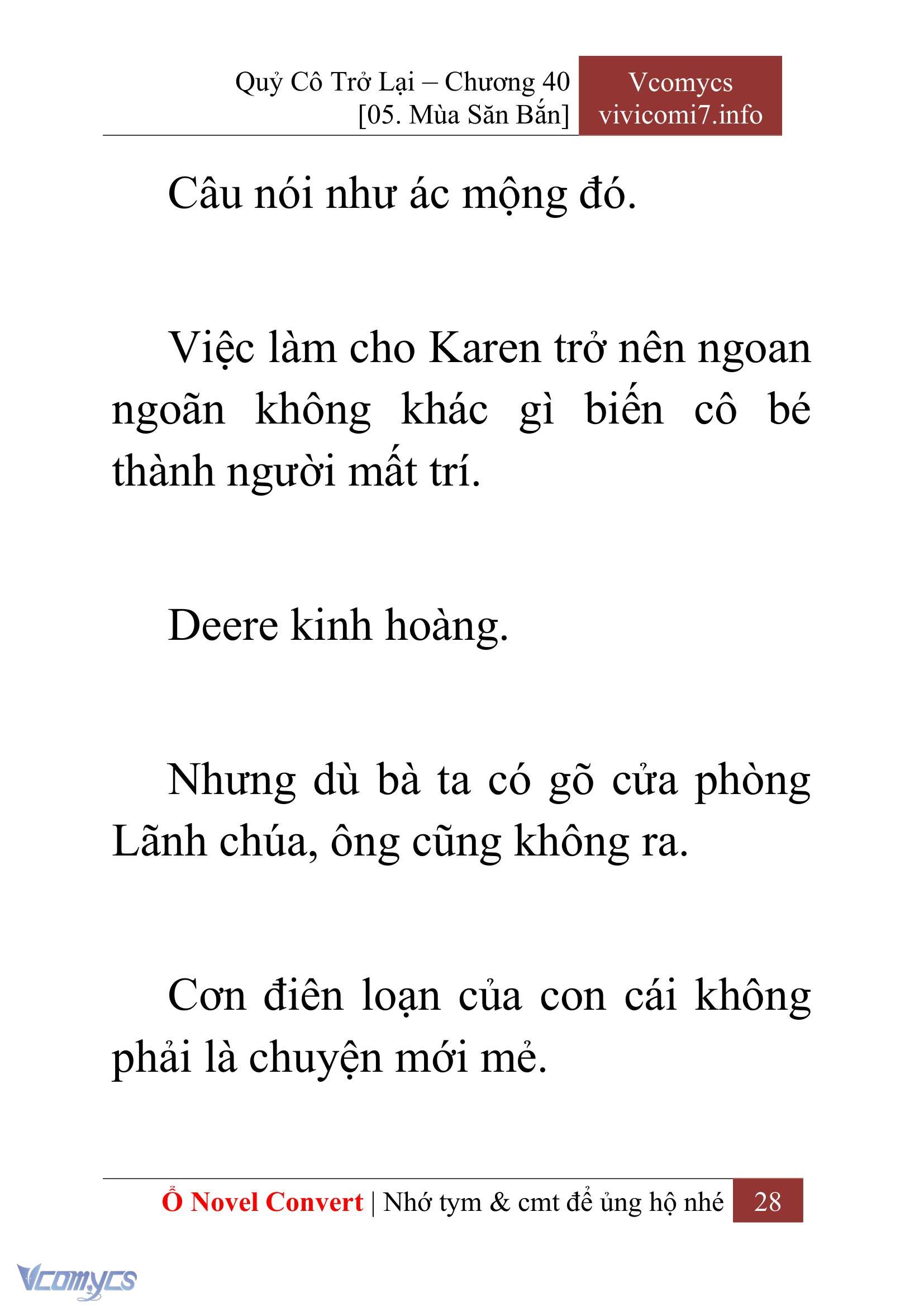 [Novel] Quý Cô Trở Lại Chap 40 - Trang 2