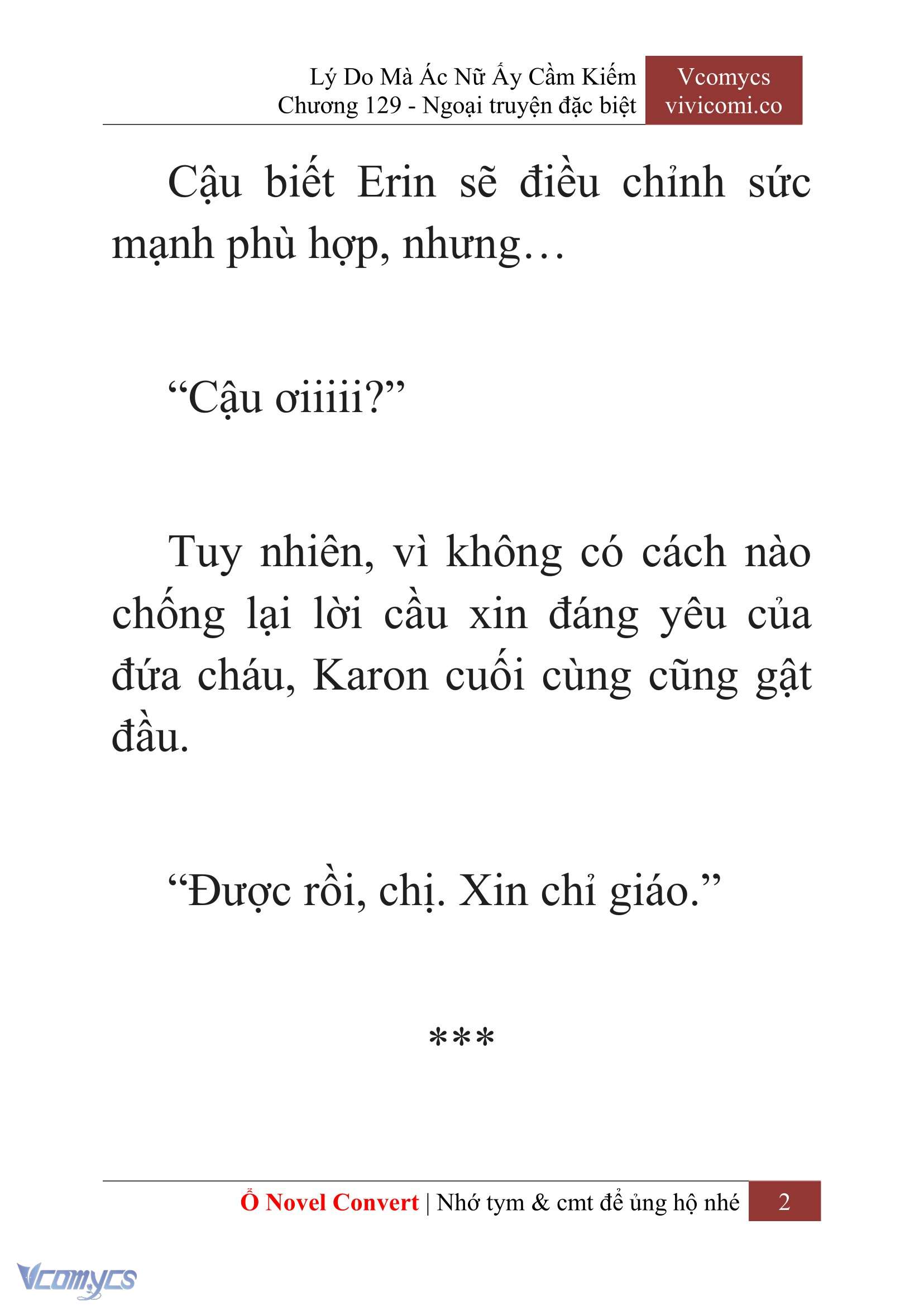 [Novel] Lý Do Mà Ác Nữ Ấy Cầm Kiếm Chap 129 - Next Chap 130