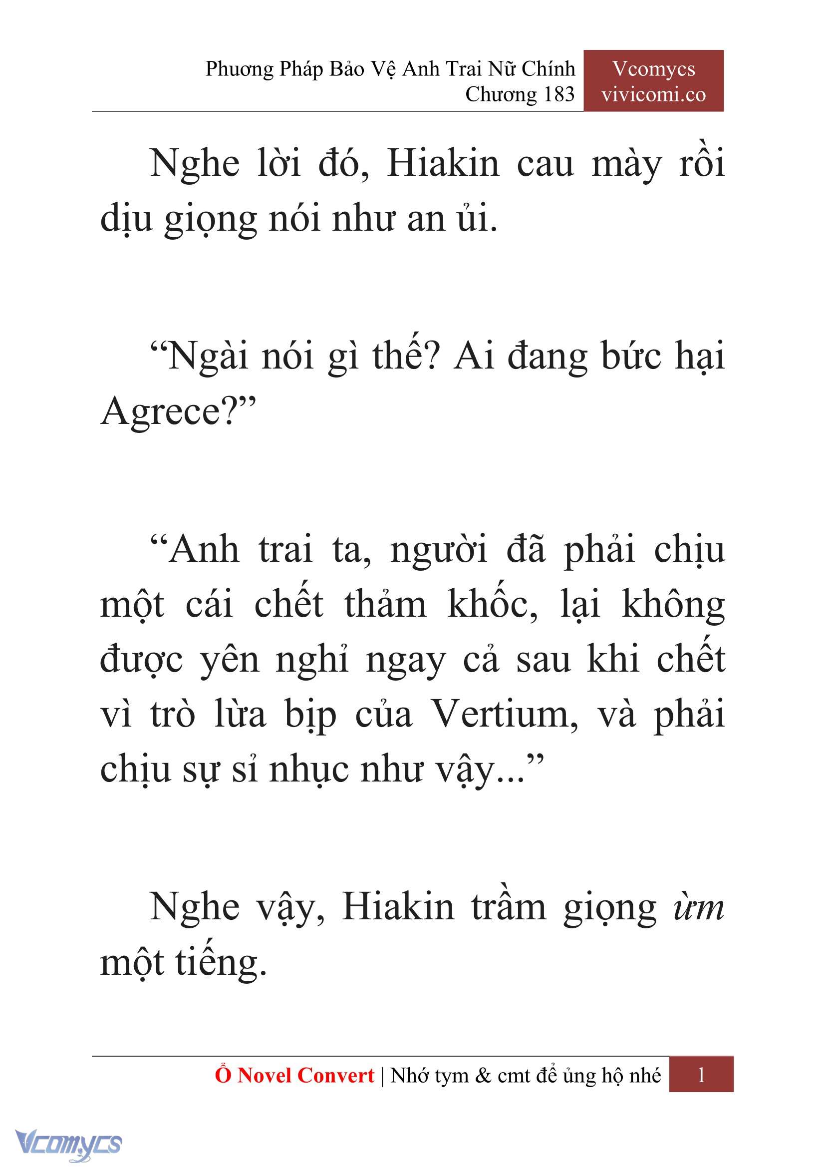 [Novel] Phương Pháp Bảo Vệ Anh Trai Nữ Chính Chap 183 - Trang 2