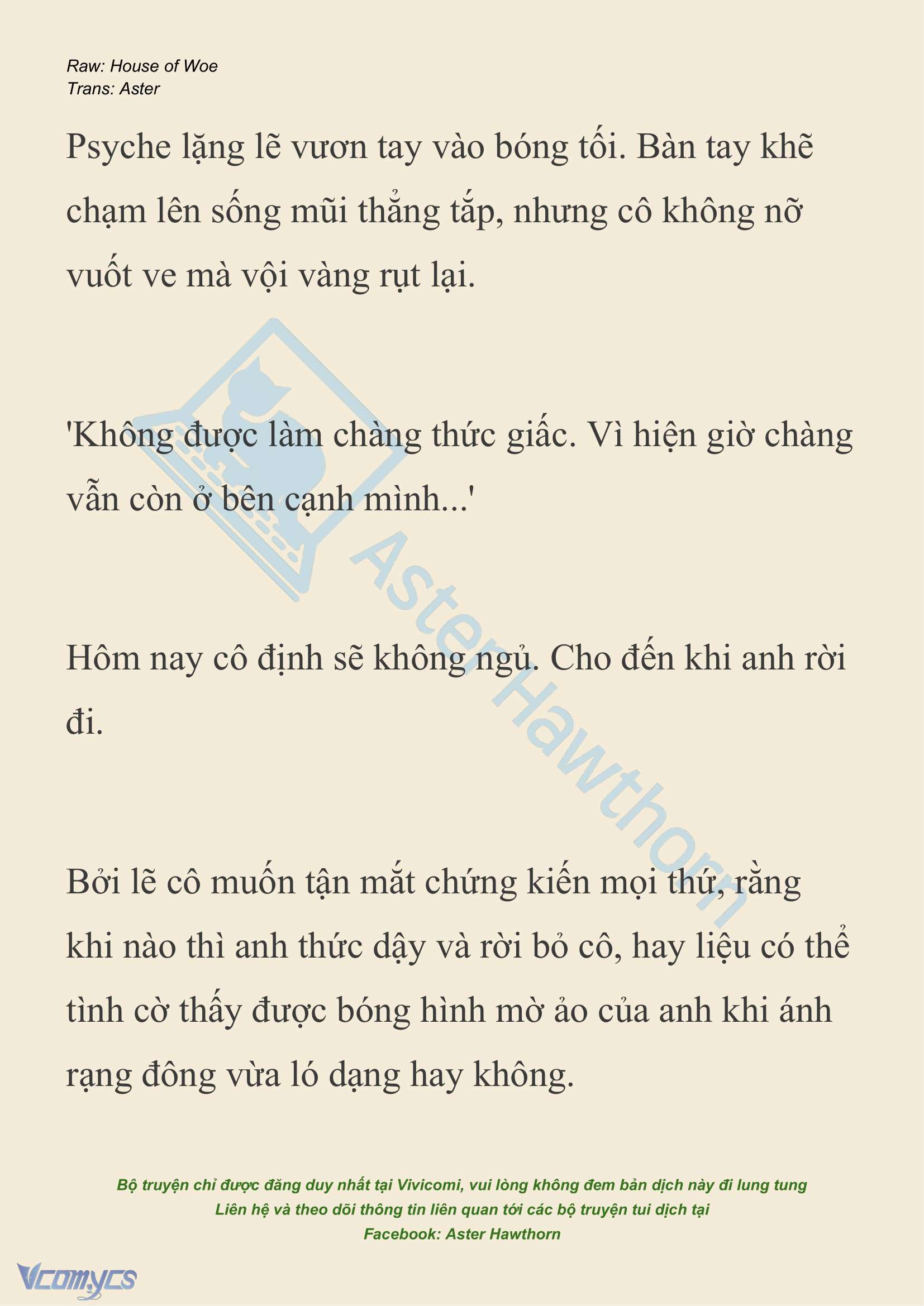[NOVEL] Dành Cho Các Nữ Thần: Dành cho Psyche Chap 19 - Trang 2