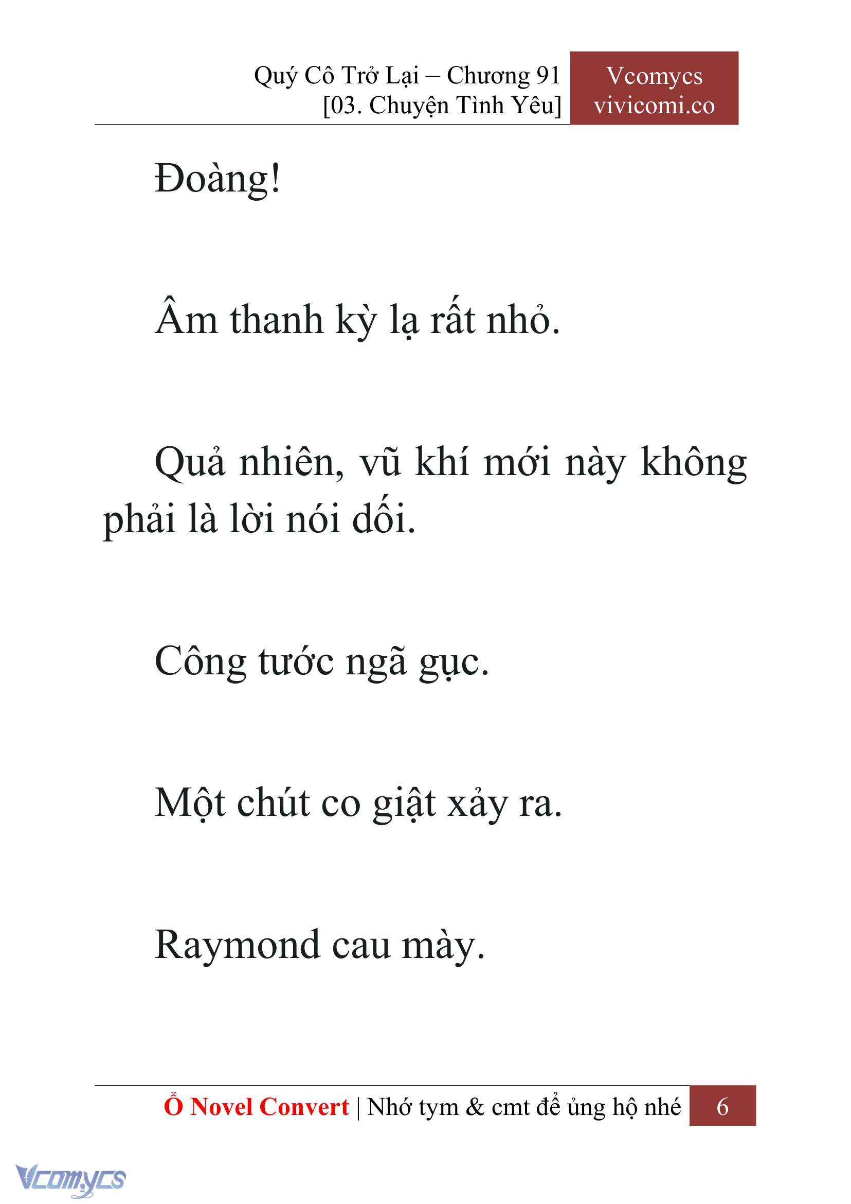 [Novel] Quý Cô Trở Lại Chap 91 - Trang 2