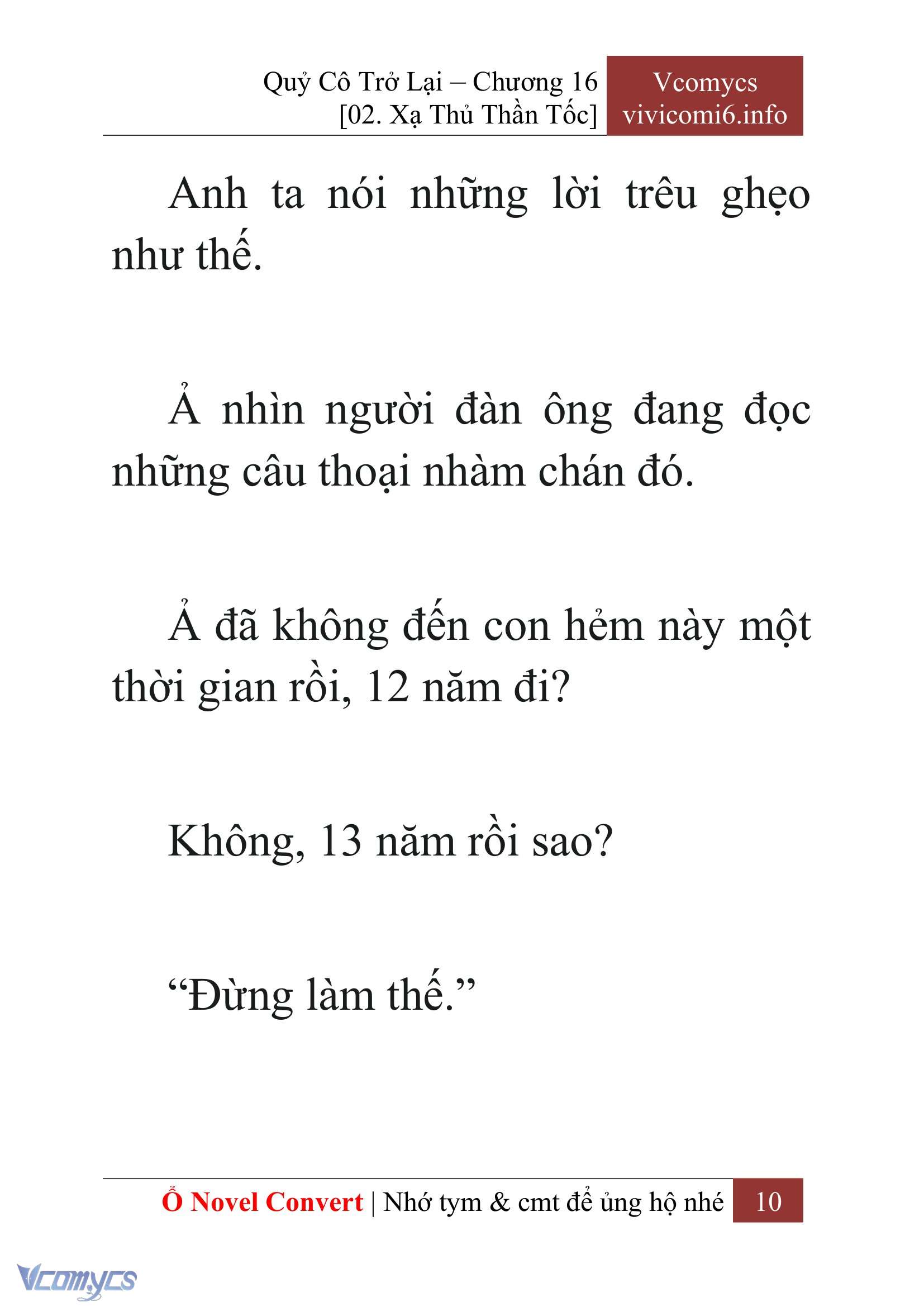 [Novel] Quý Cô Trở Lại Chap 16 - Trang 2