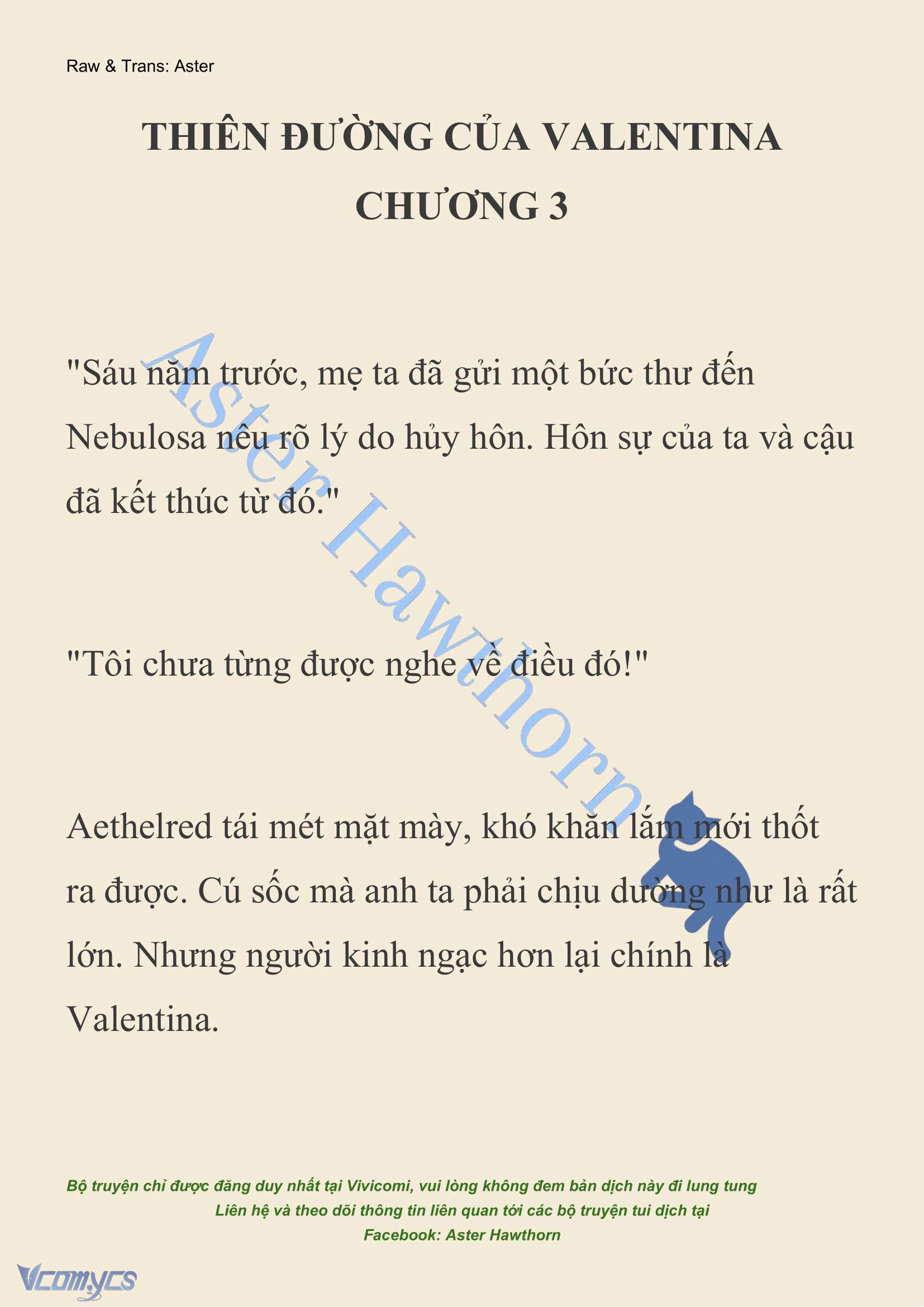 [NOVEL] Thiên Đường Của Valentina Chap 3 - Trang 2