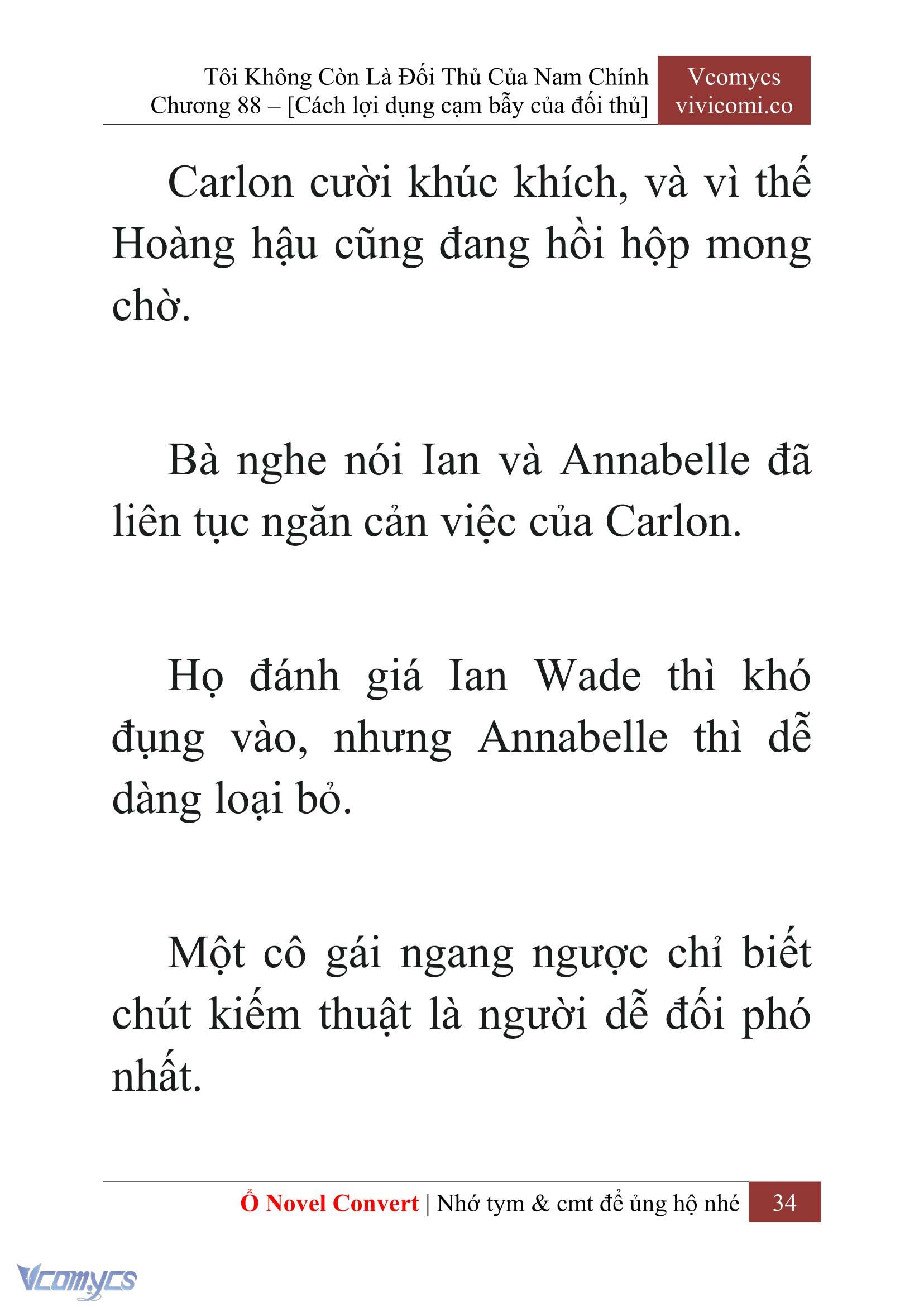 [Novel] Tôi Không Còn Là Đối Thủ Của Nam Chính Chap 88 - Trang 2