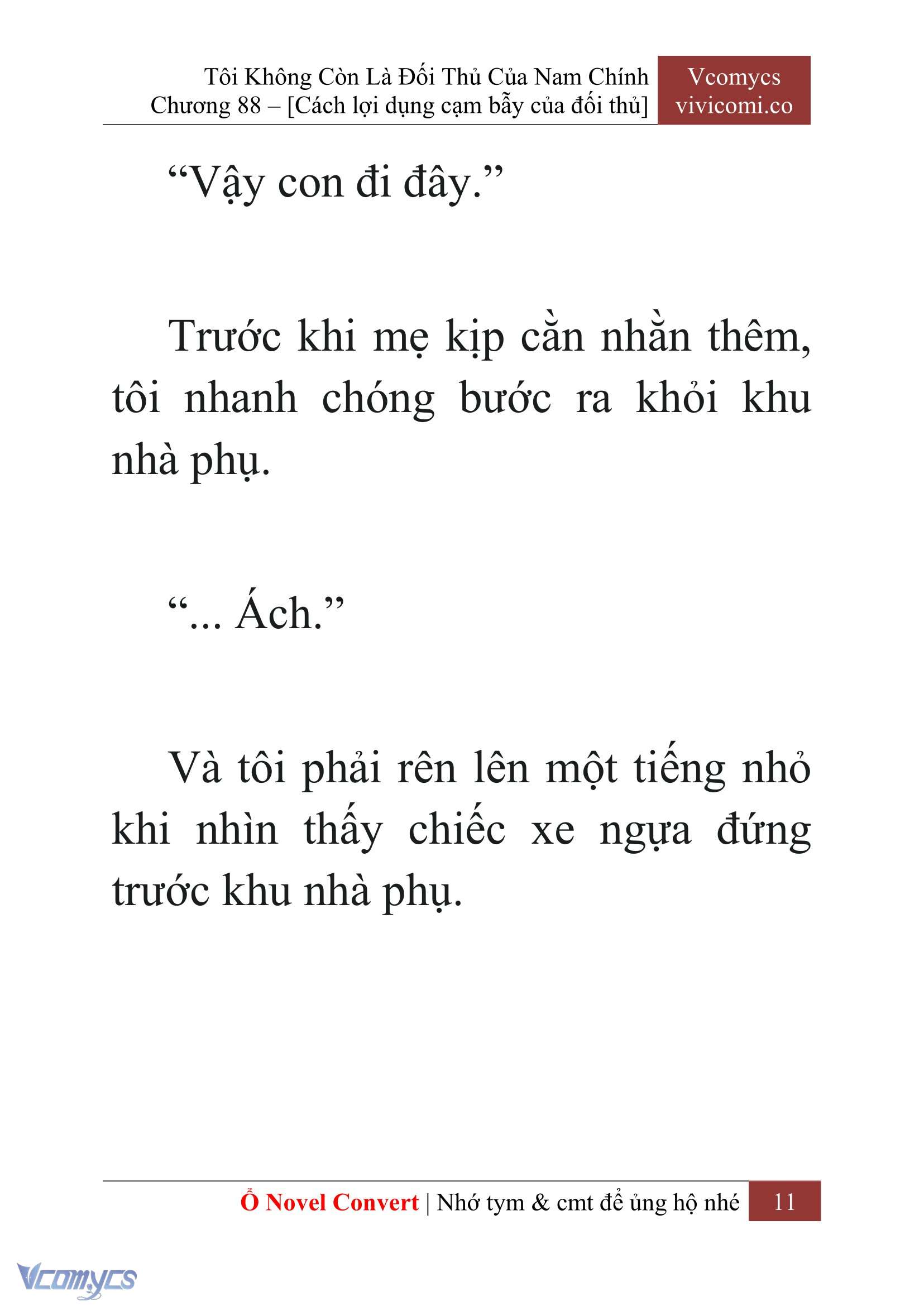 [Novel] Tôi Không Còn Là Đối Thủ Của Nam Chính Chap 88 - Trang 2