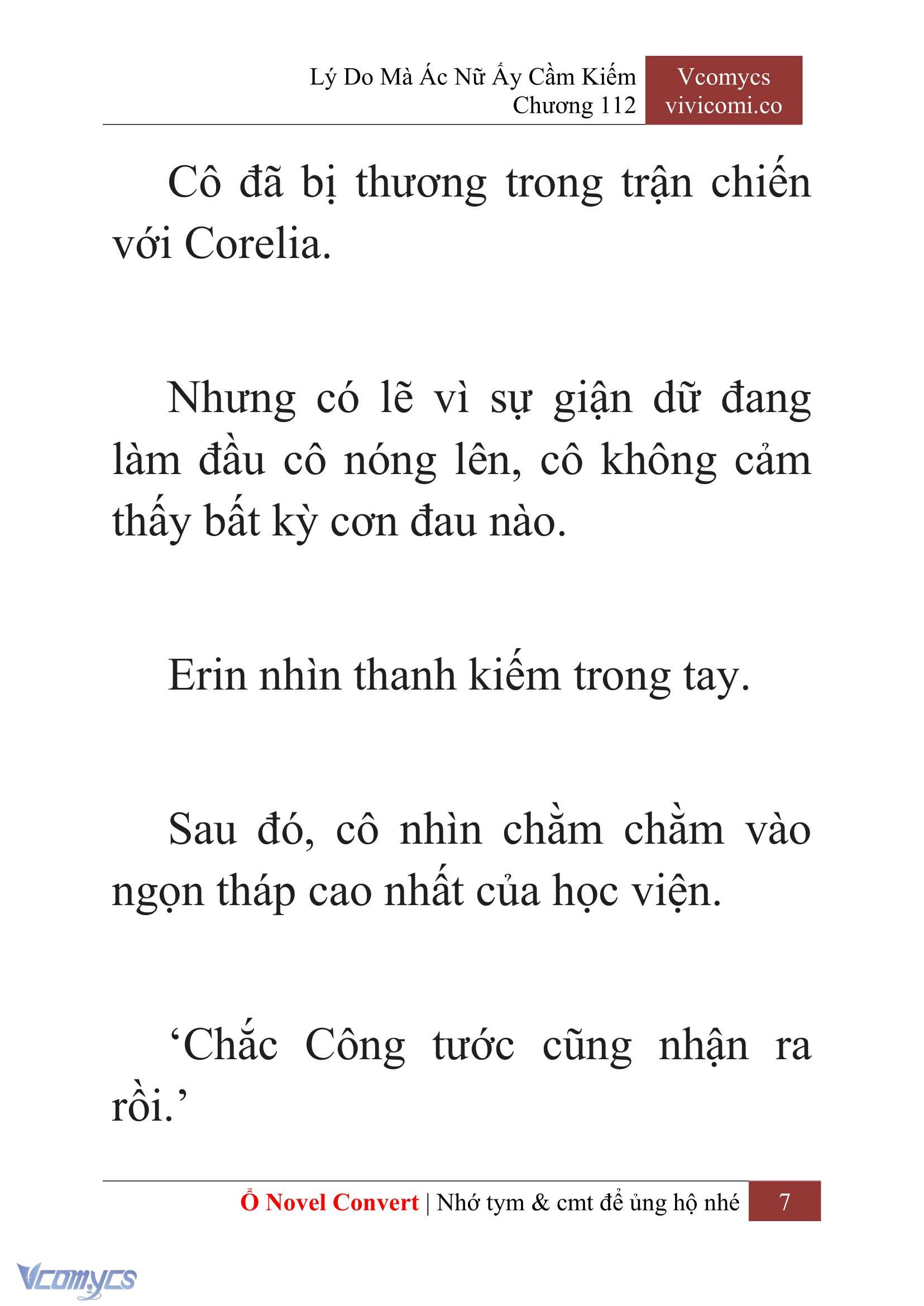 [Novel] Lý Do Mà Ác Nữ Ấy Cầm Kiếm Chap 112 - Trang 2