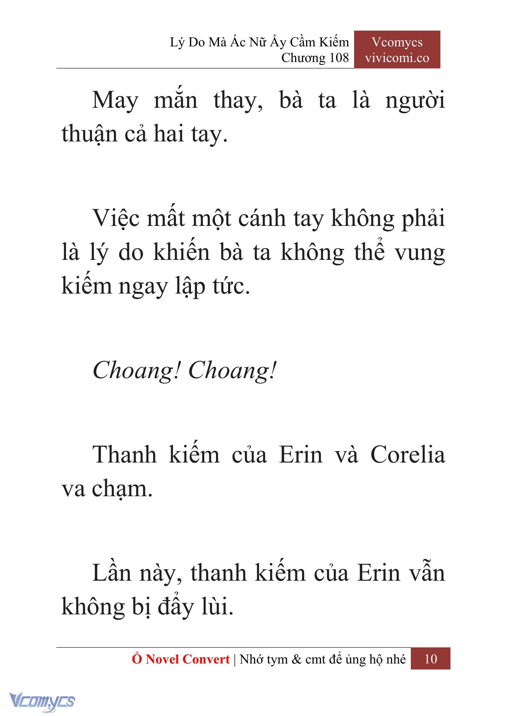 [Novel] Lý Do Mà Ác Nữ Ấy Cầm Kiếm Chap 108 - Trang 2