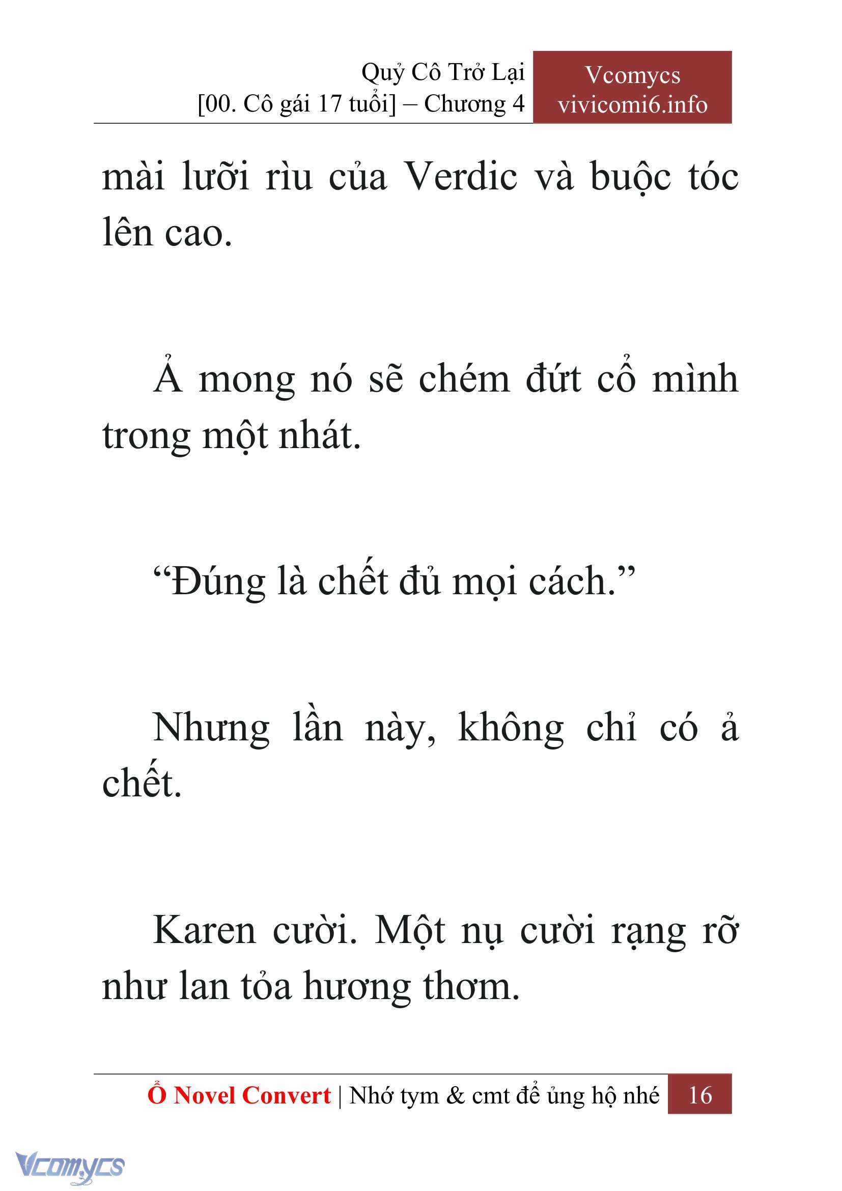 [Novel] Quý Cô Trở Lại Chap 4 - Trang 2