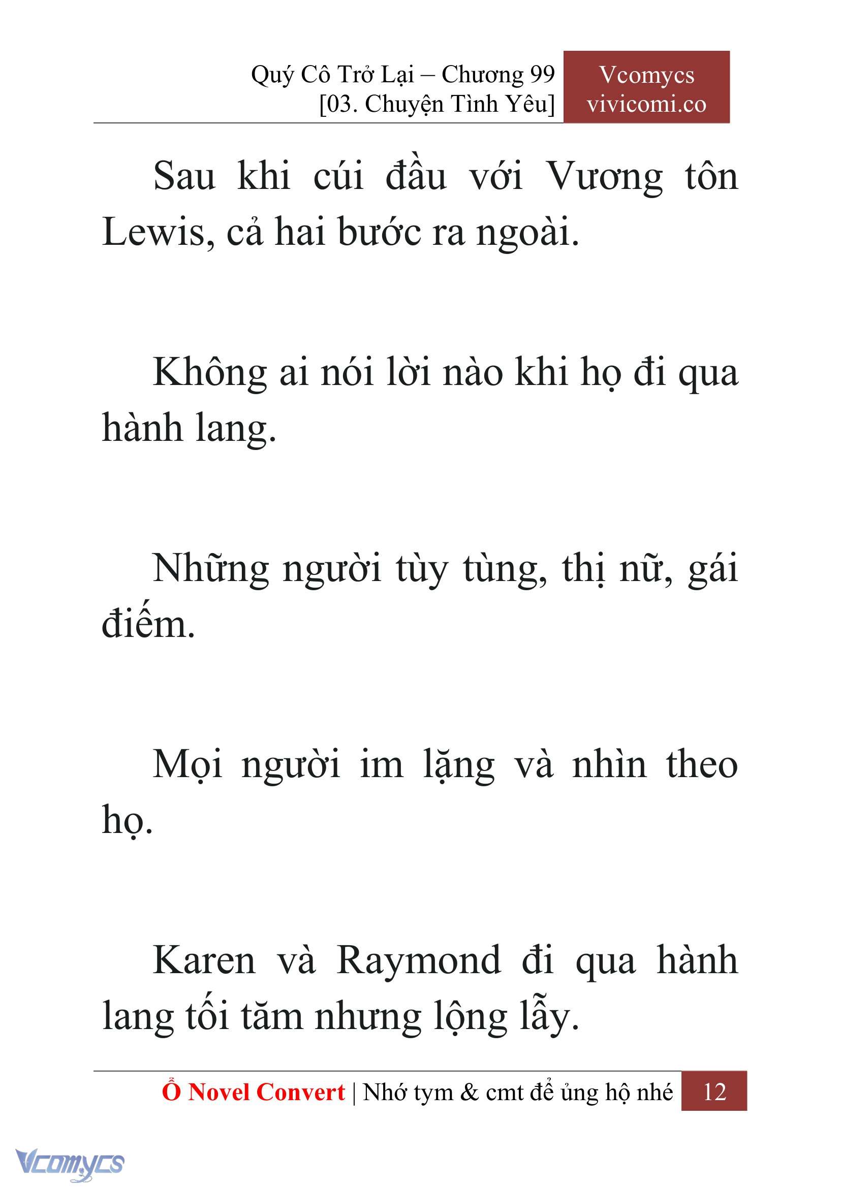 [Novel] Quý Cô Trở Lại Chap 99 - Trang 2