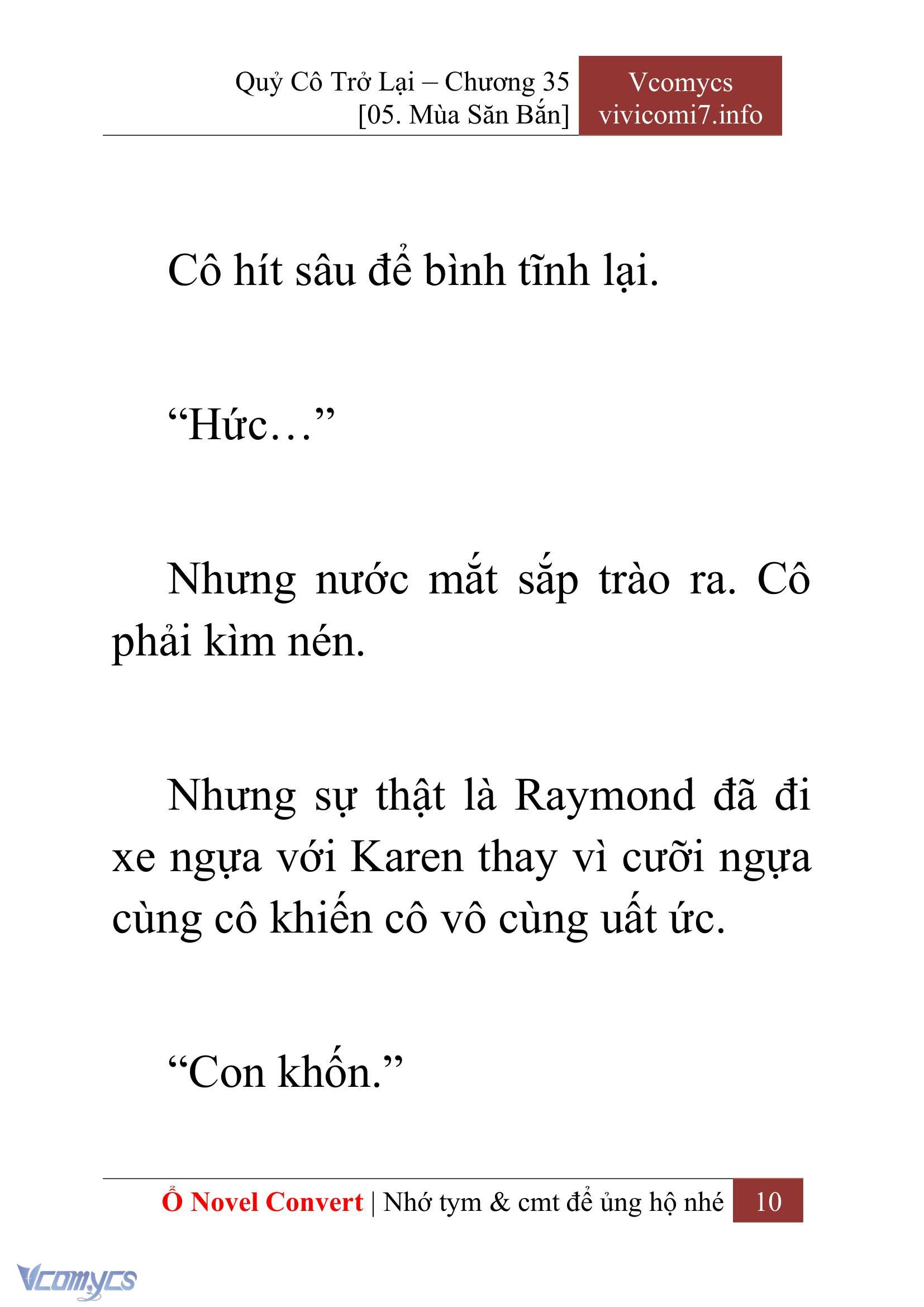 [Novel] Quý Cô Trở Lại Chap 35 - Trang 2