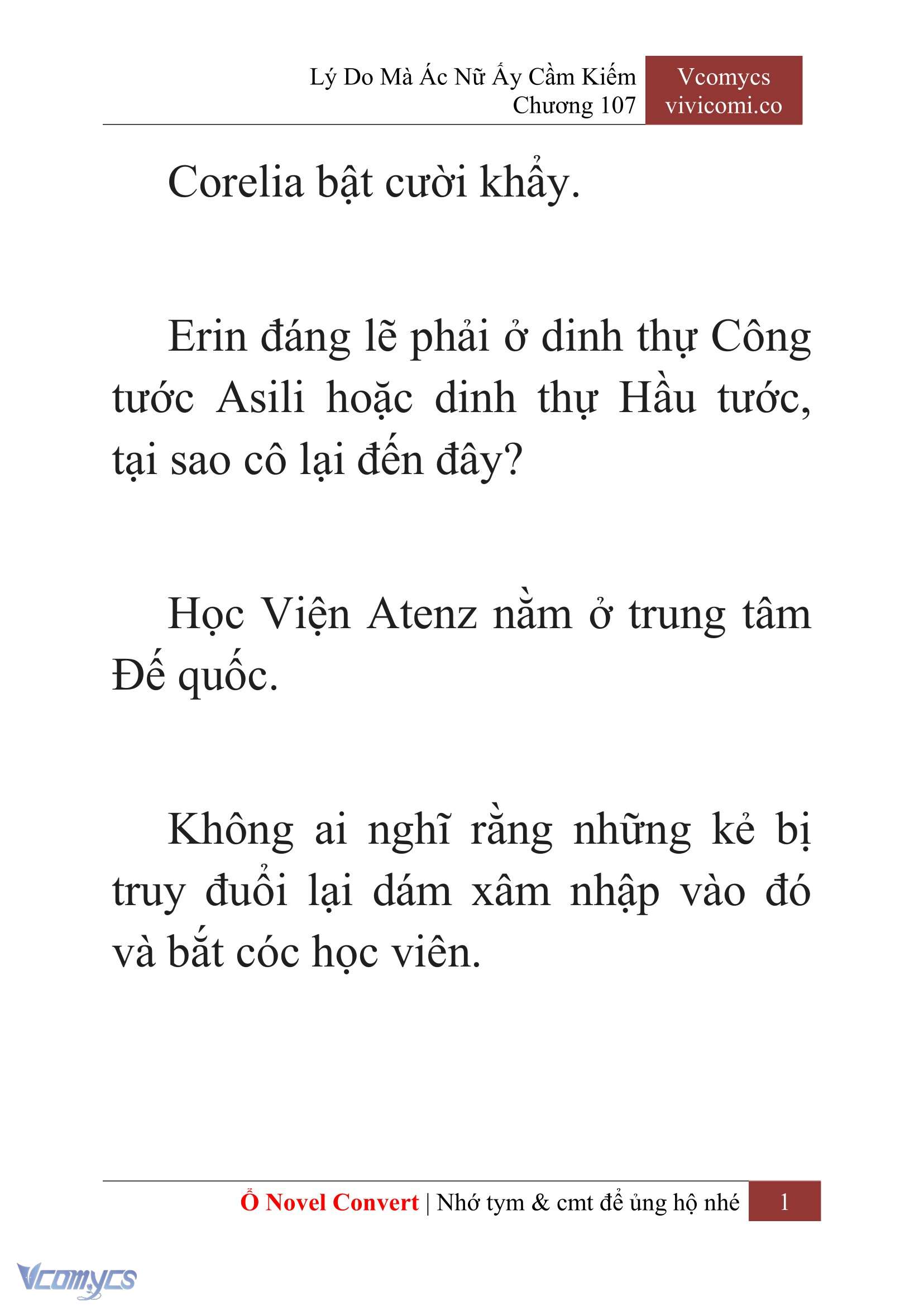 [Novel] Lý Do Mà Ác Nữ Ấy Cầm Kiếm Chap 107 - Trang 2